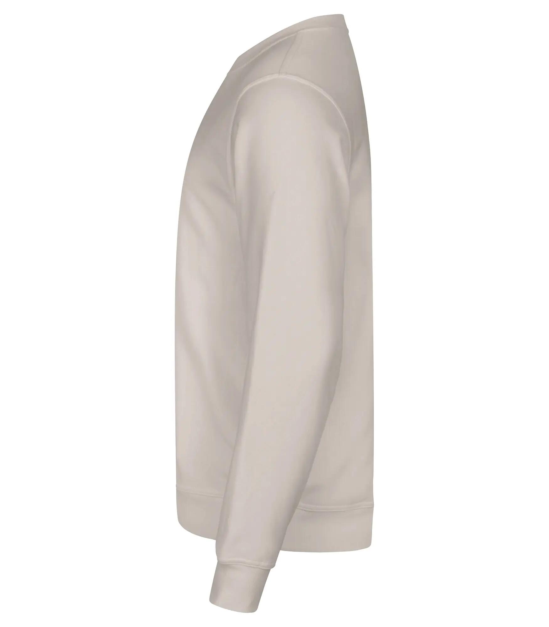 clique Miami Roundneck – sweat léger en coton recyclé – Stone 3/4