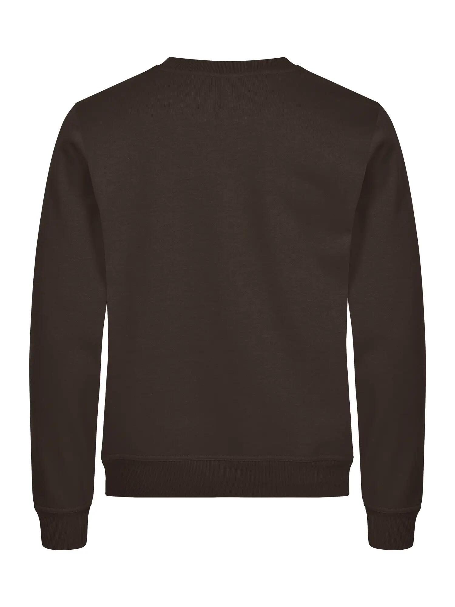 clique Miami Roundneck – camisola gola redonda em algodão reciclado – Dark Mocca 3/4