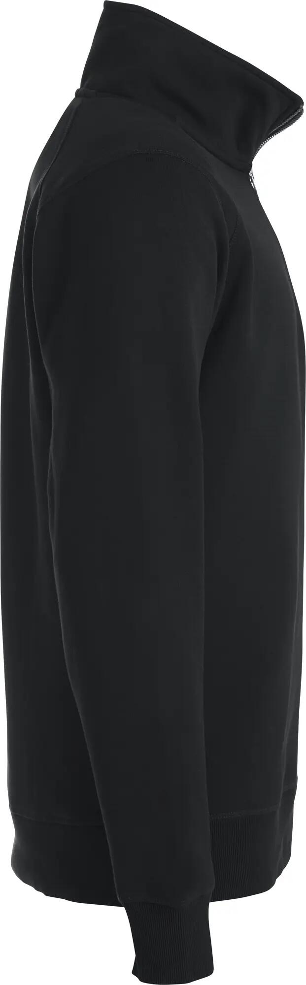 clique Classic Half Zip felpa ½ zip unisex con tasca laterale nascosta – black 4/4