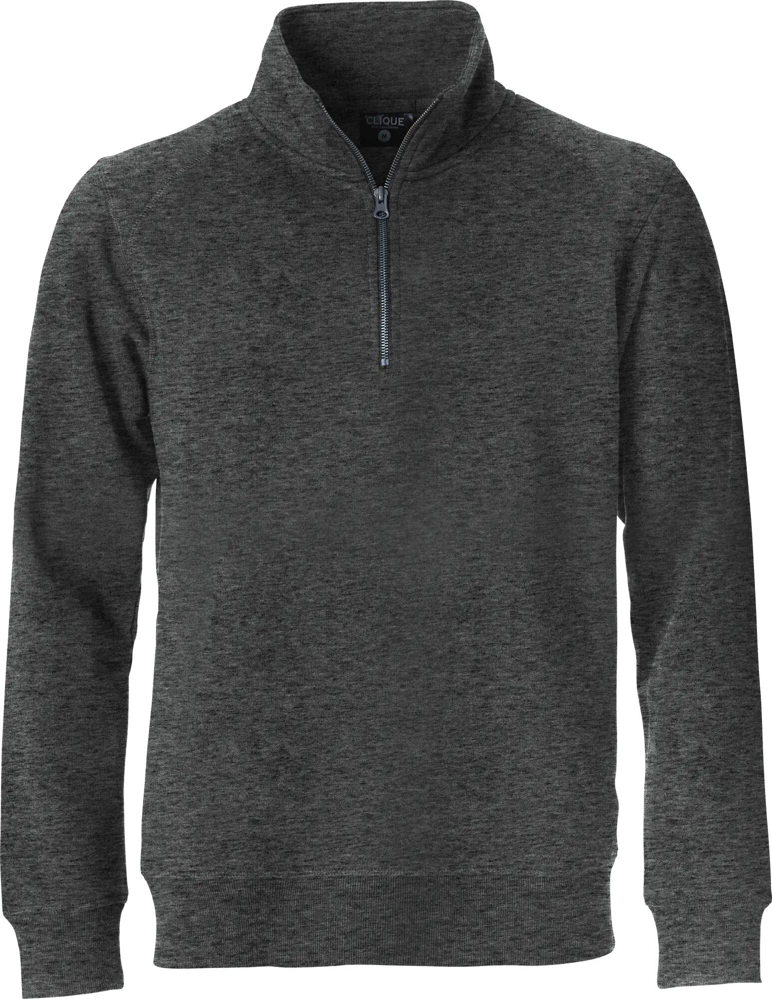 clique Classic Half Zip sweatshirt ½ zip unissexo com bolso oculto – anthracite 1/4
