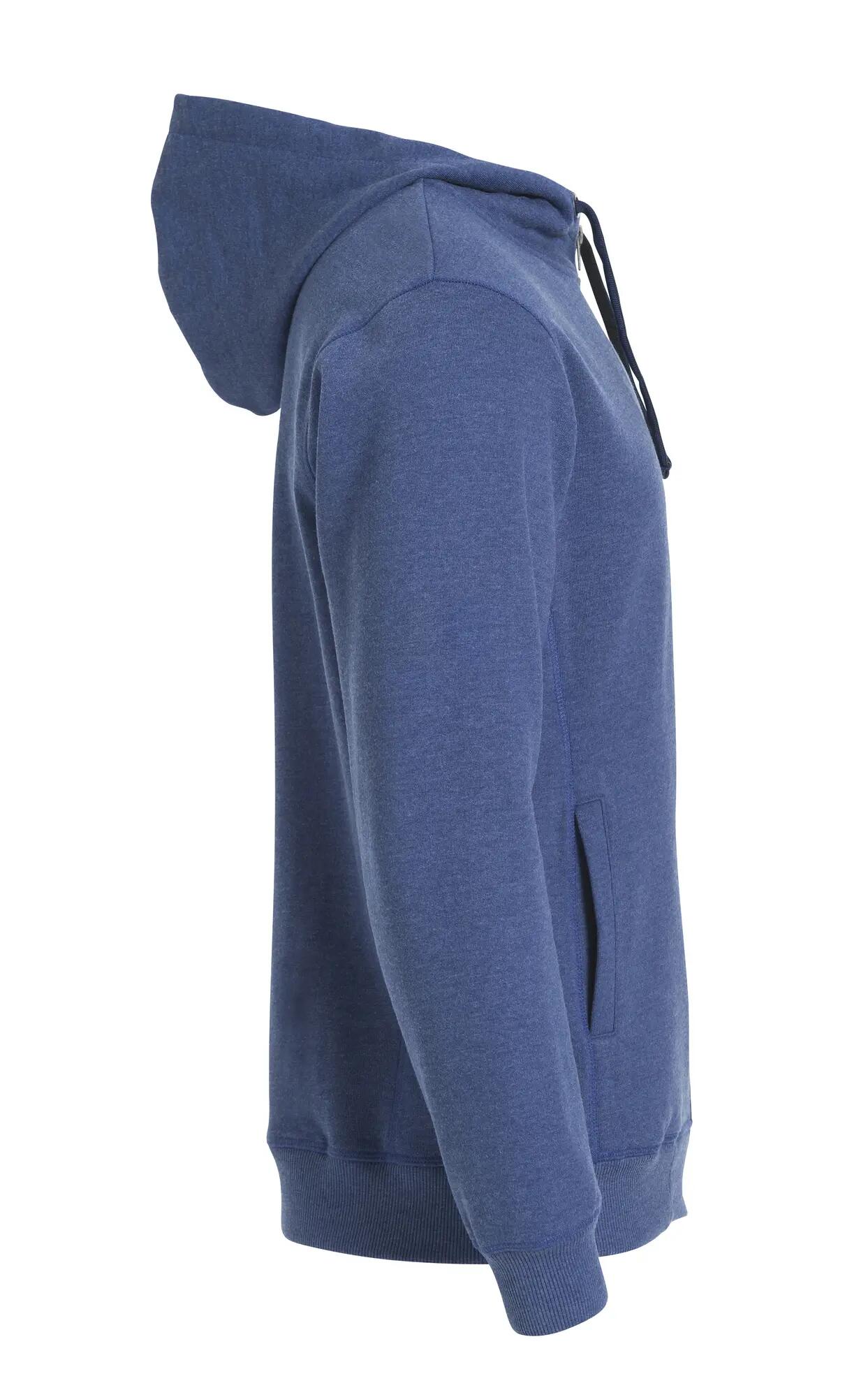 clique Classic Hoody Full Zip – sweat à capuche zippé, doublure mesh – blue 4/4