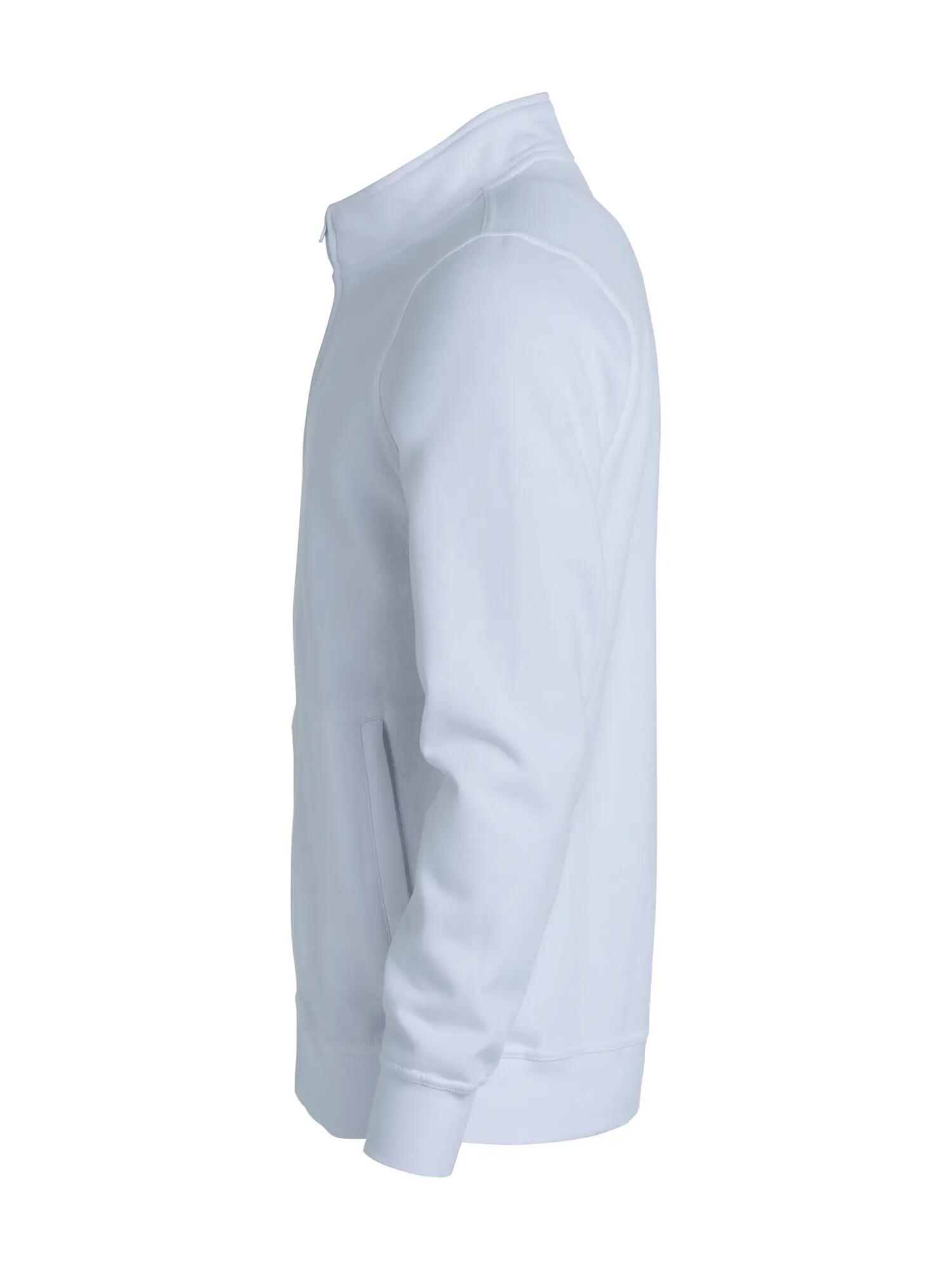 clique Cardigan Junior básico em felpa branco – white 3/4