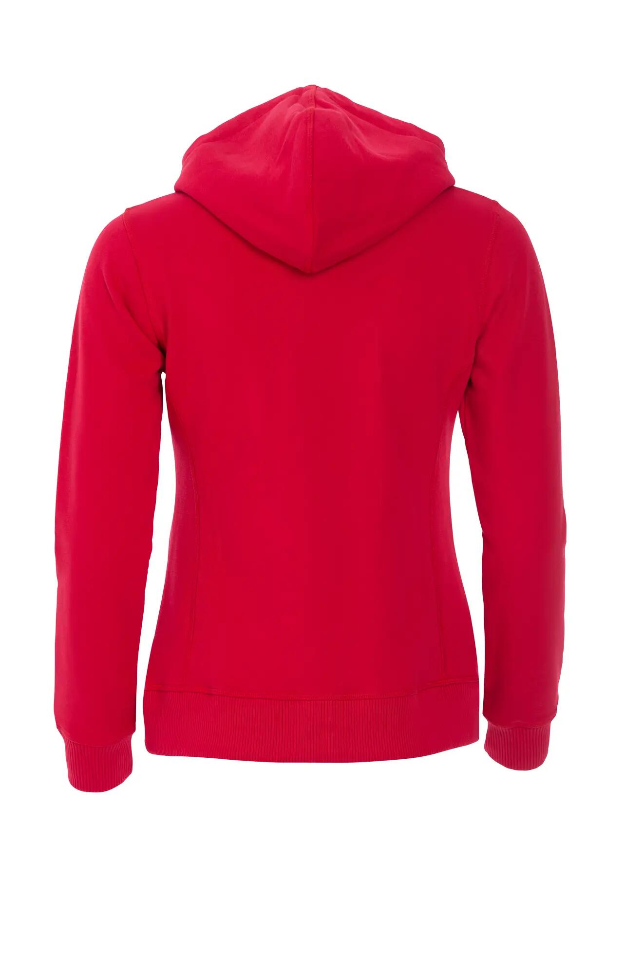 clique Classic Hoody Women – Kapuzenpullover aus Baumwollmischung – red 5/7