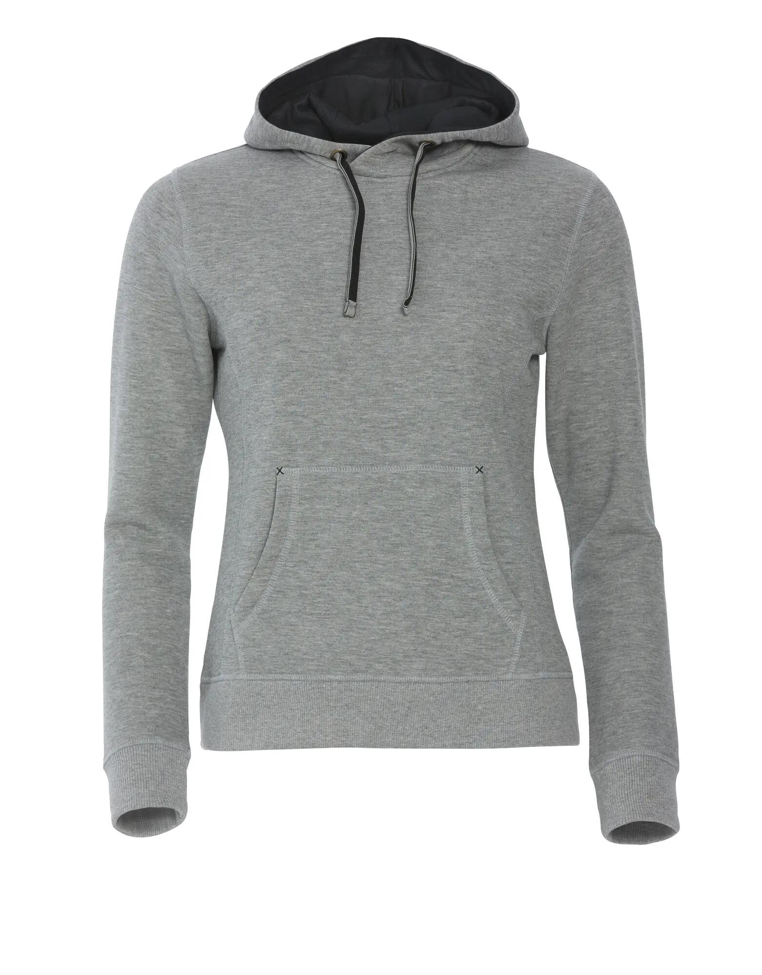 clique Classic Hoody Women Kapuzenpullover in grau melange – grey melange 2/5