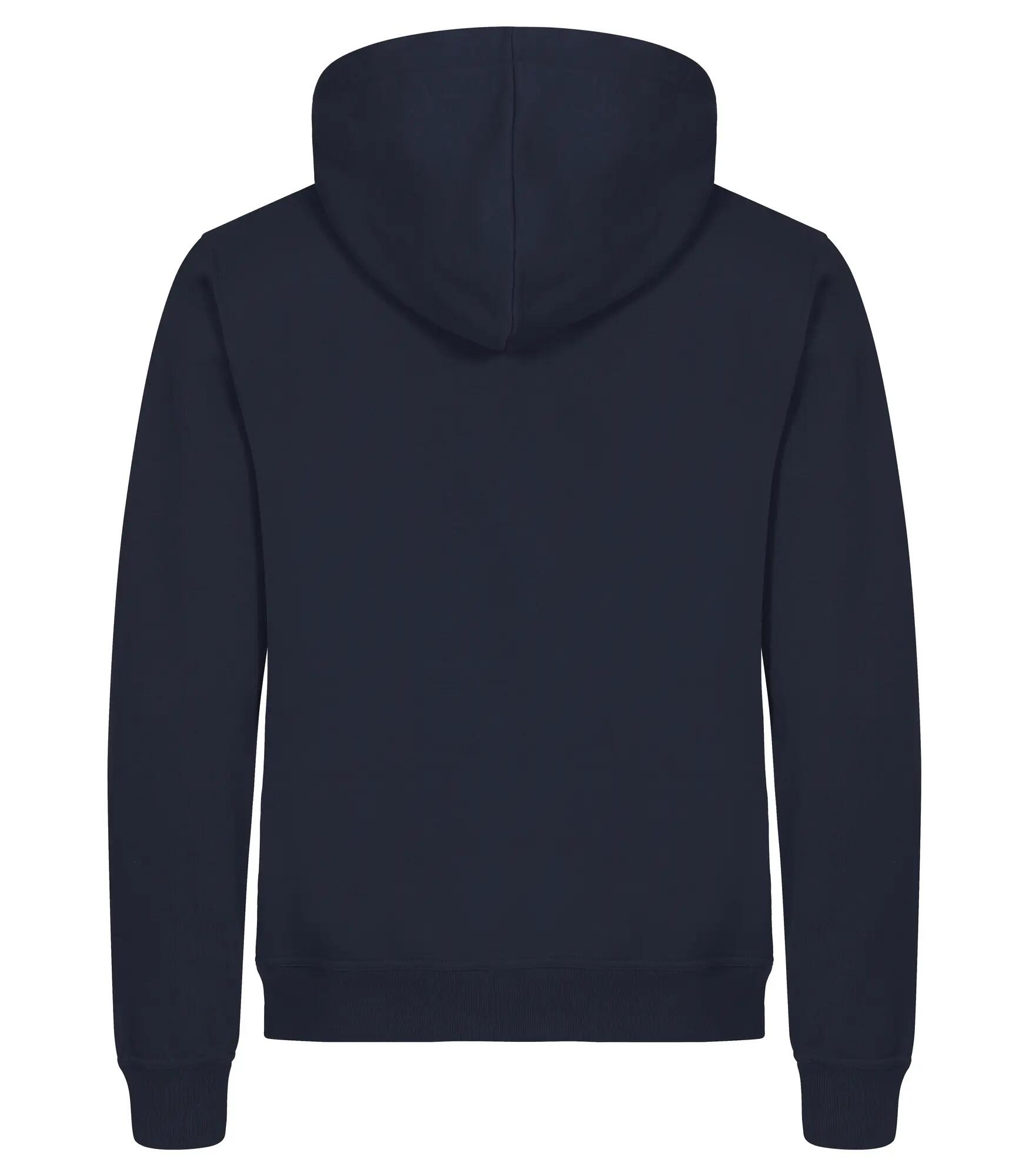 clique Miami Hoody Full Zip em algodão e poliéster reciclado – Navy 3/4