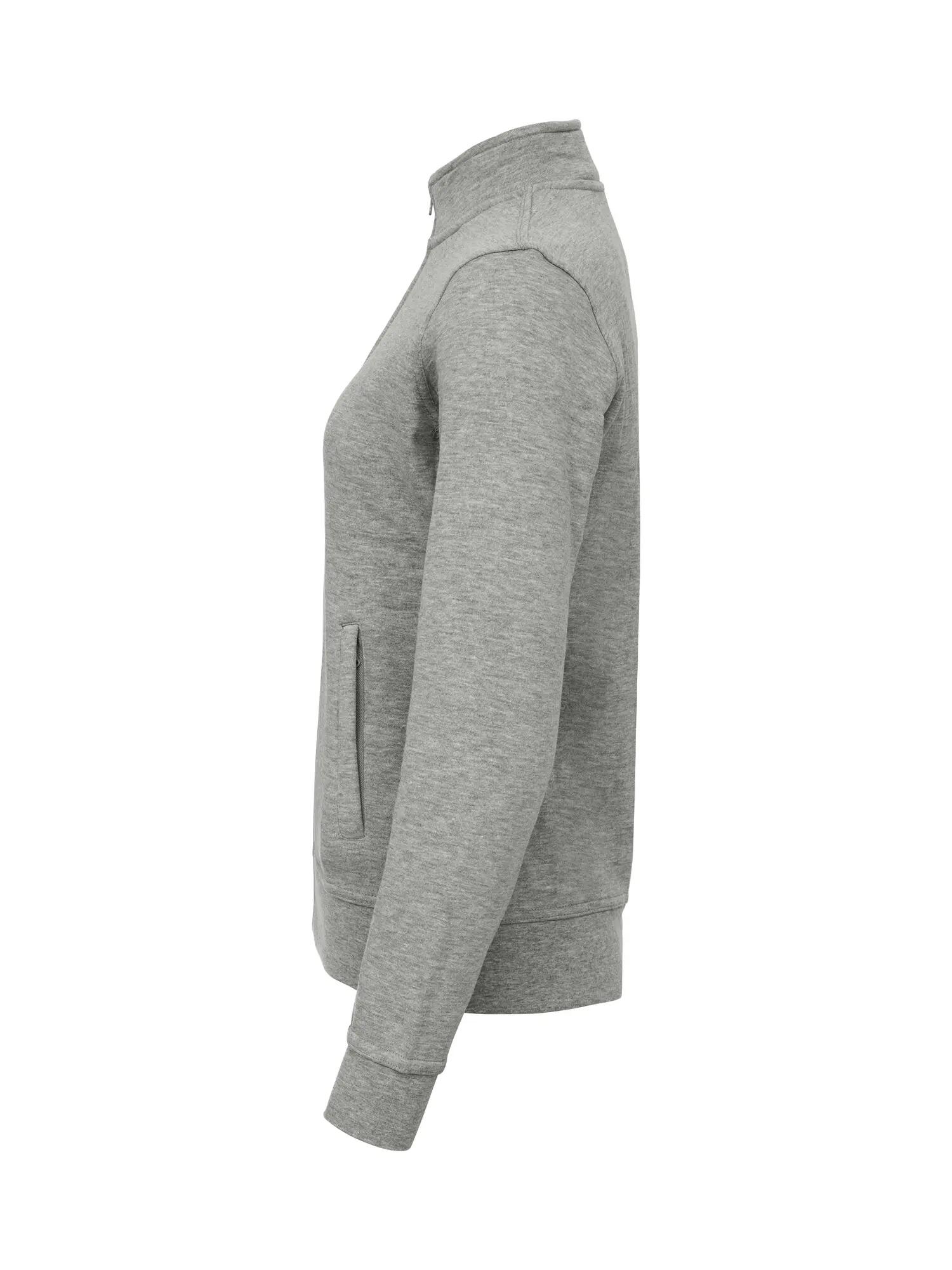 clique Basic Cardigan Women in felpa, grigio mélange – grey melange 3/4