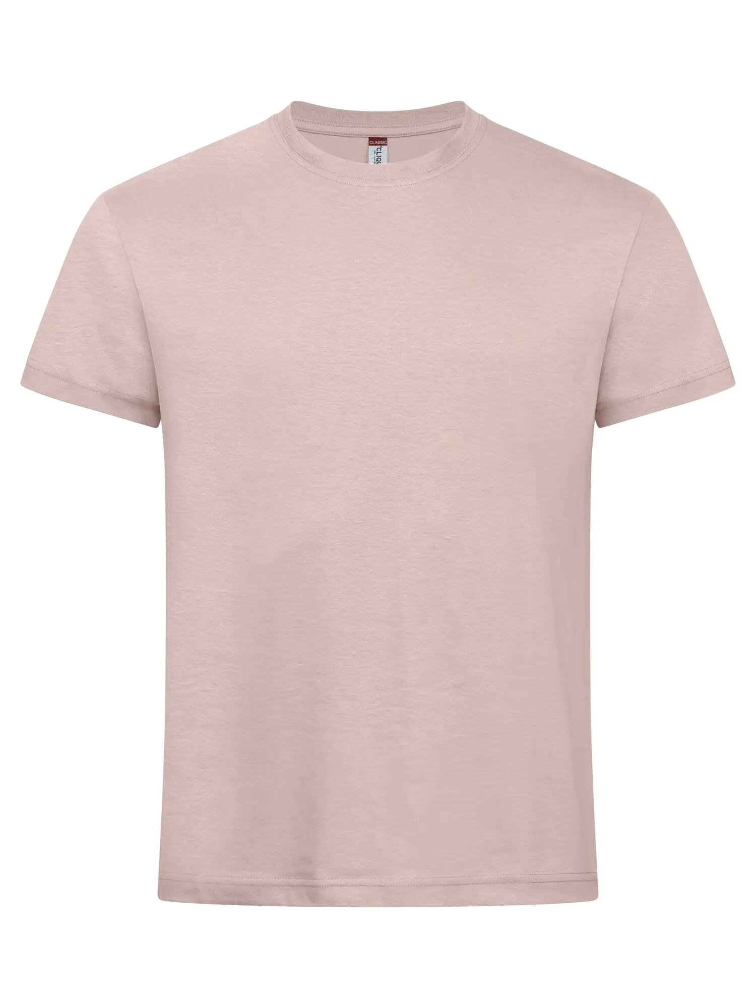 clique New Classic-T męska koszulka z ringspun bawełny – Candy pink 1/4