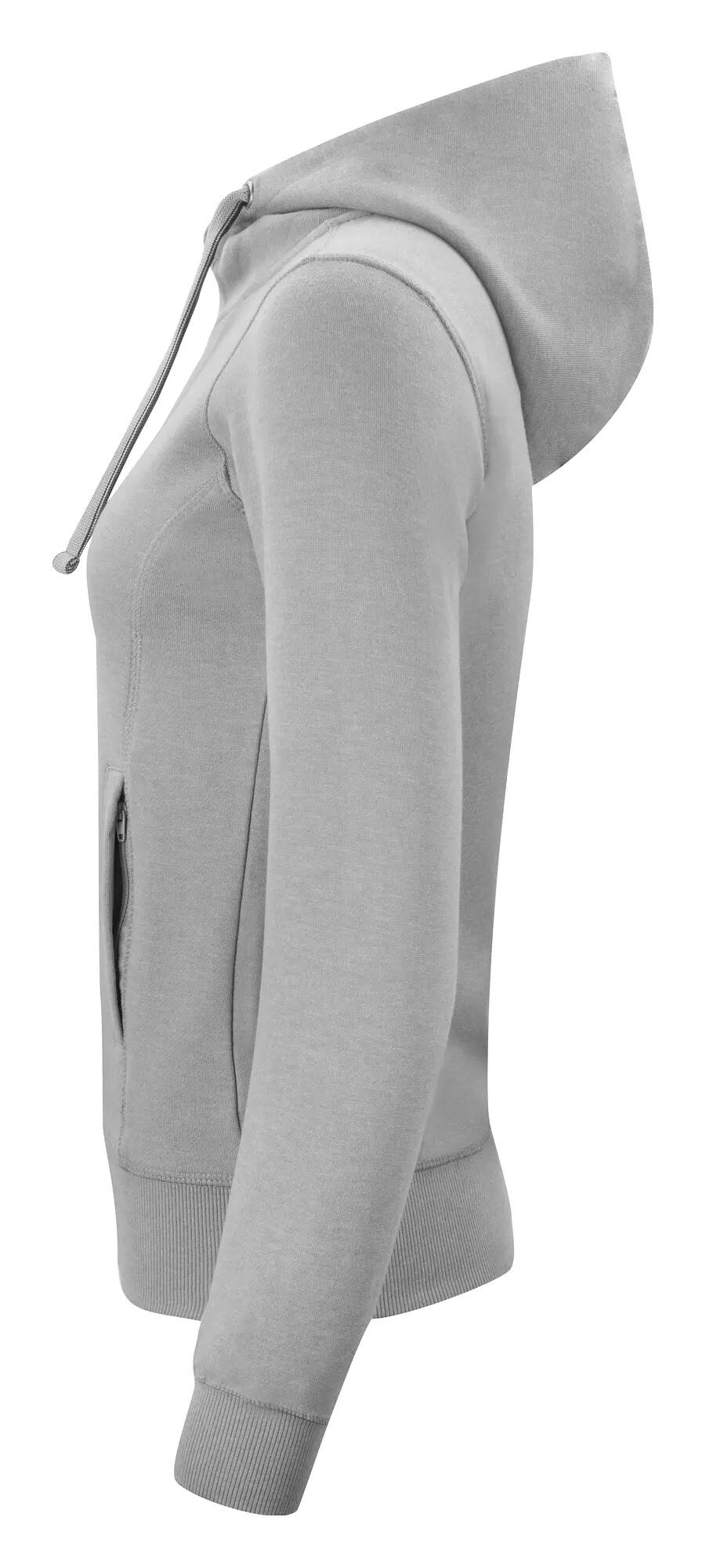 clique Classic Hoody Full Zip Women – Kapuzenjacke mit Reißverschluss – grey 3/4