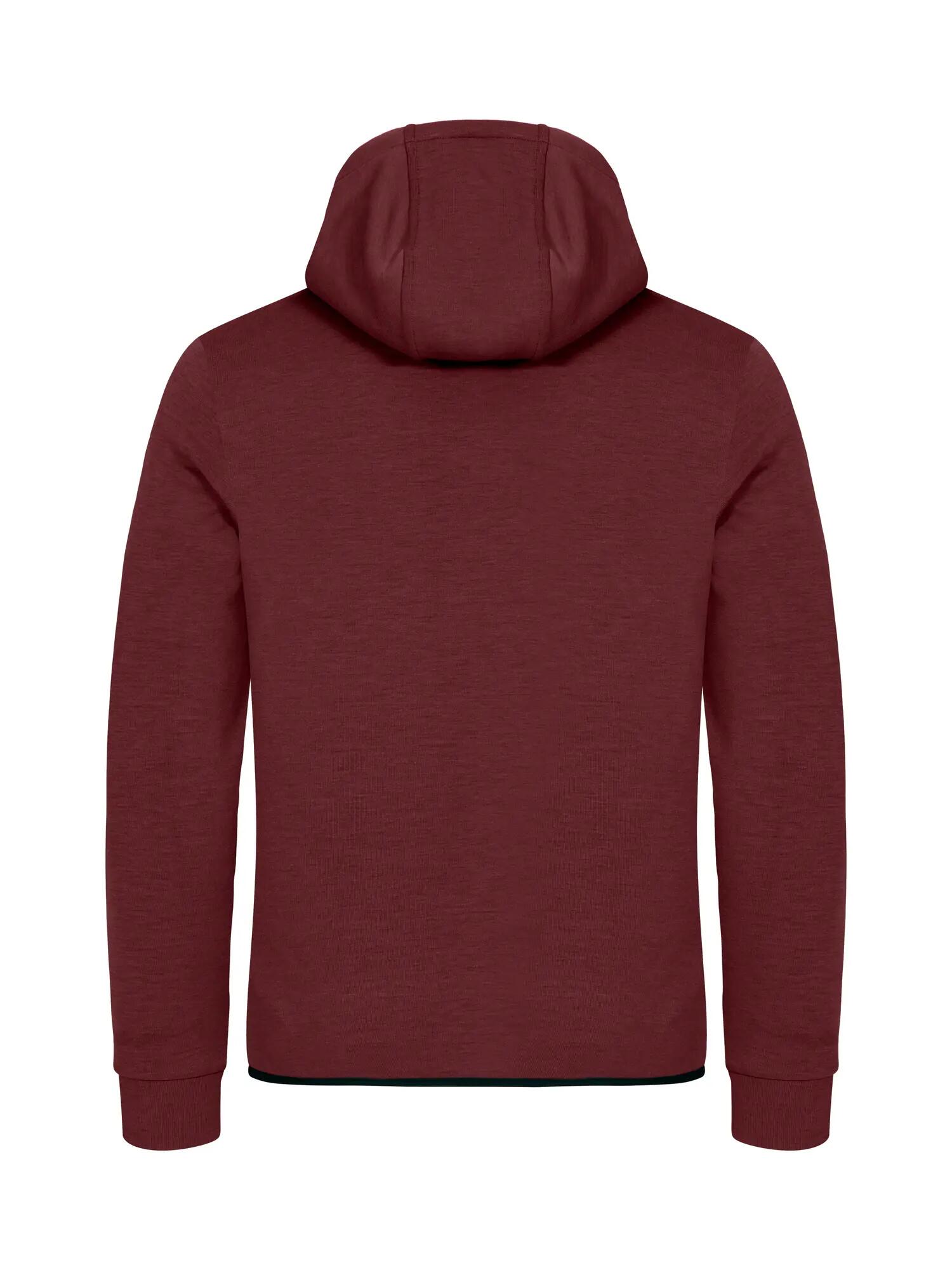 clique Hayden chaqueta con capucha en tejido air-layer suave – Burgundy 2/5