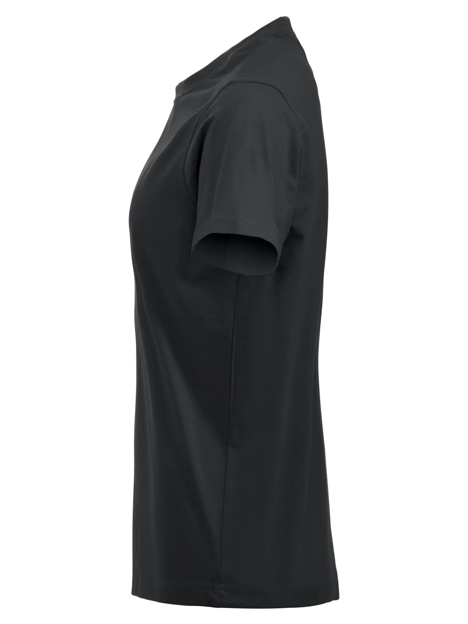 clique Premium-T Women Rondhalsshirt van katoen, zwart – black 4/4