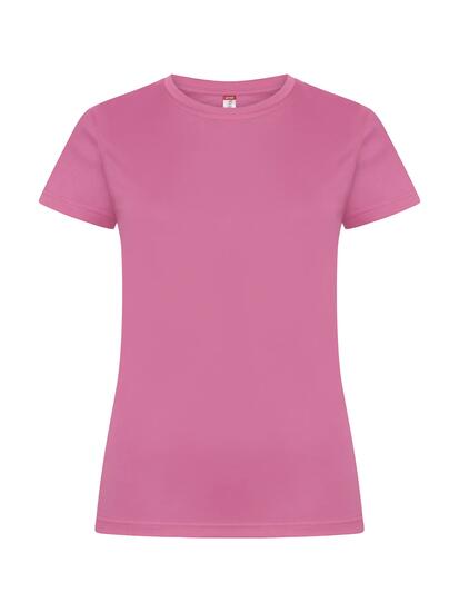 clique T-shirt Basic Active-T Women en polyester technique – Active Pink
