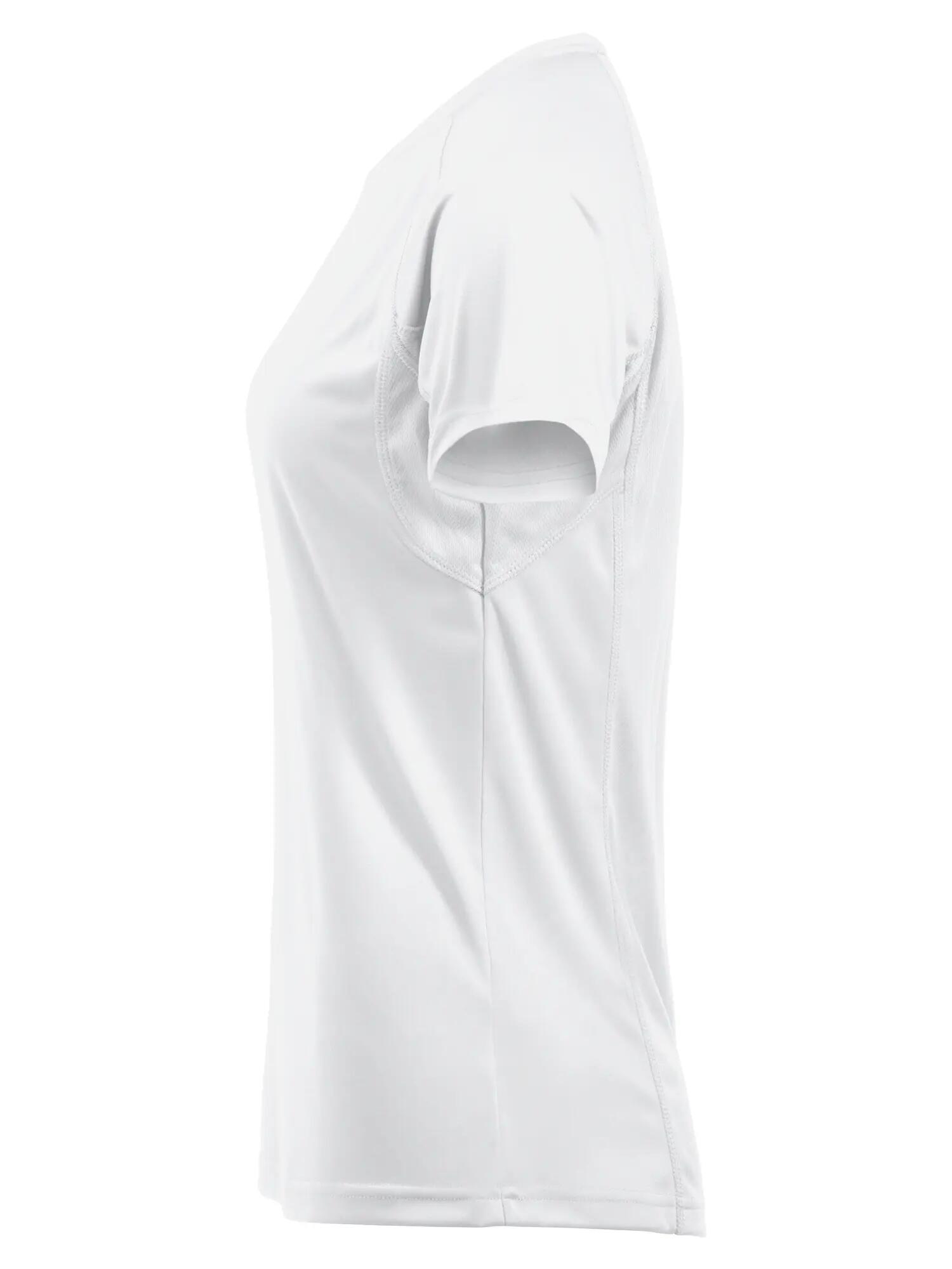 clique Premium Active-T Women – camiseta funcional de alta evacuación – white 3/4