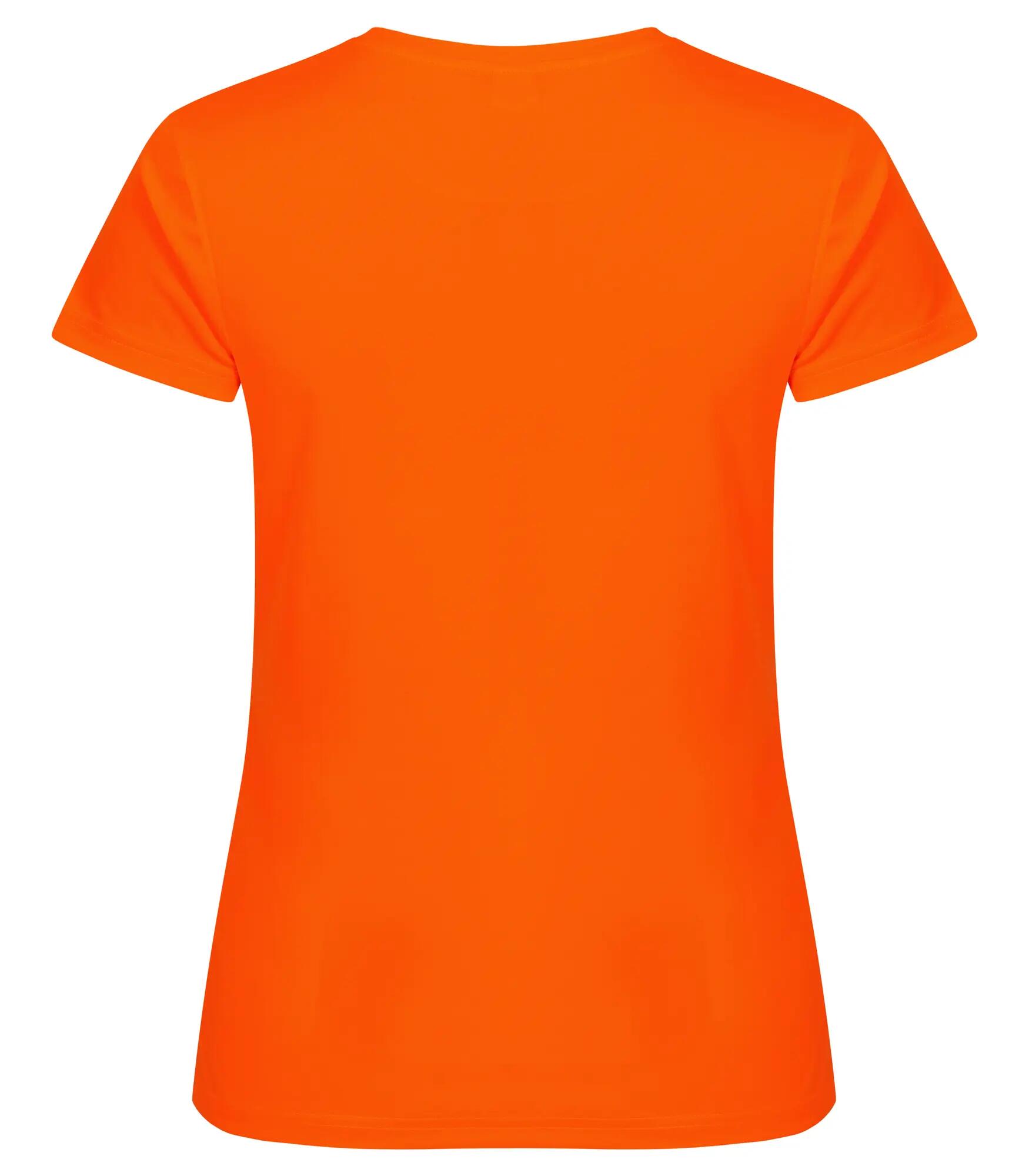 clique Basic Active-T Women em poliéster 100%, UV/50 – Visibility Orange 3/4