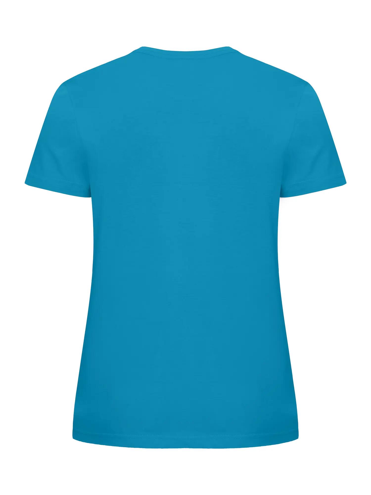 clique Basic-T Women – Camiseta turquesa de mujer, algodón 100%, corte 4/5