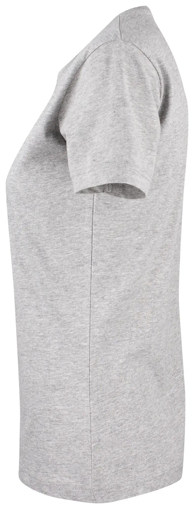 clique Premium Fashion-T Women – T-shirt premium em algodão – grey melange 3/4