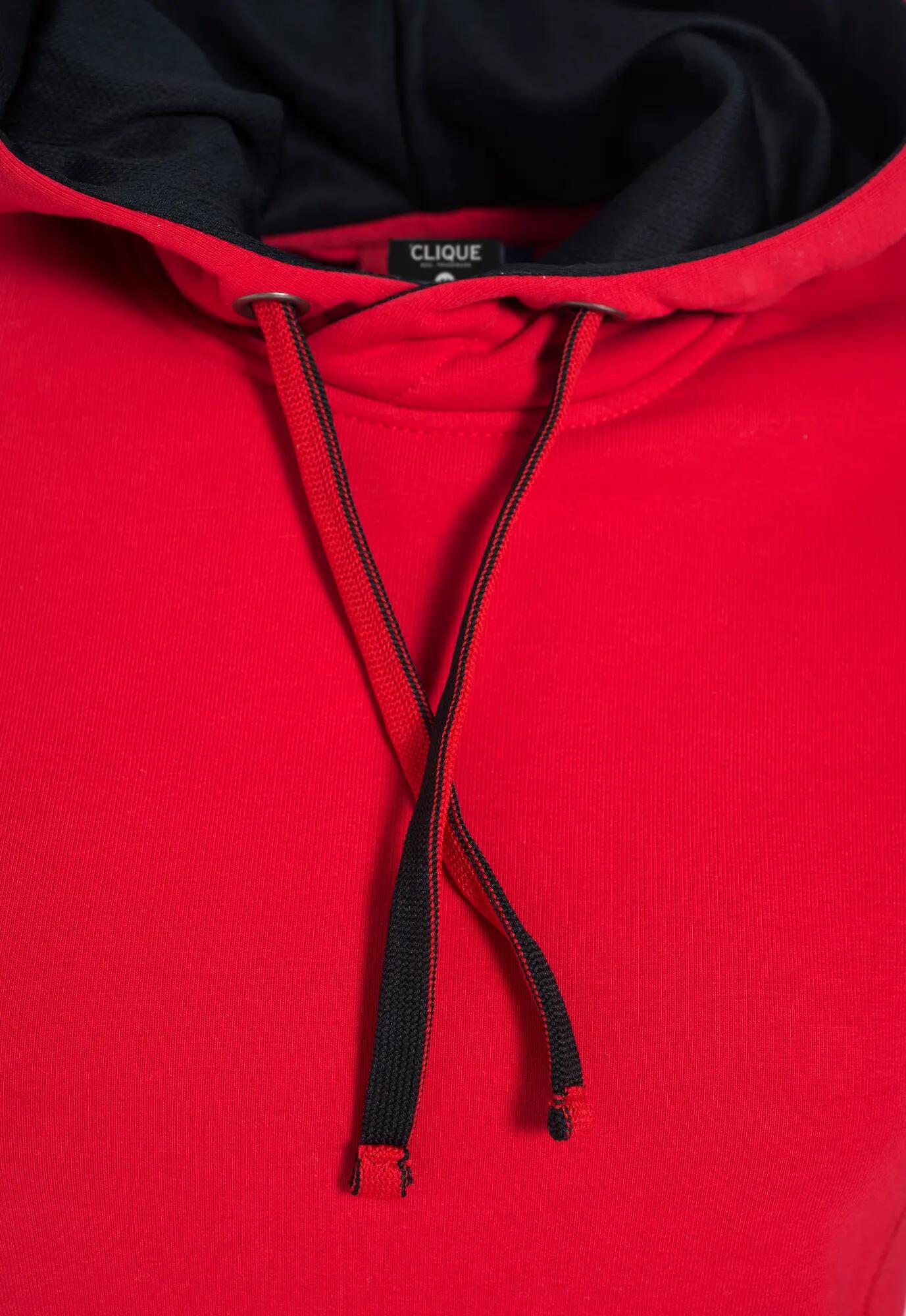 clique Classic Hoody Women – Kapuzenpullover aus Baumwollmischung – red 2/7