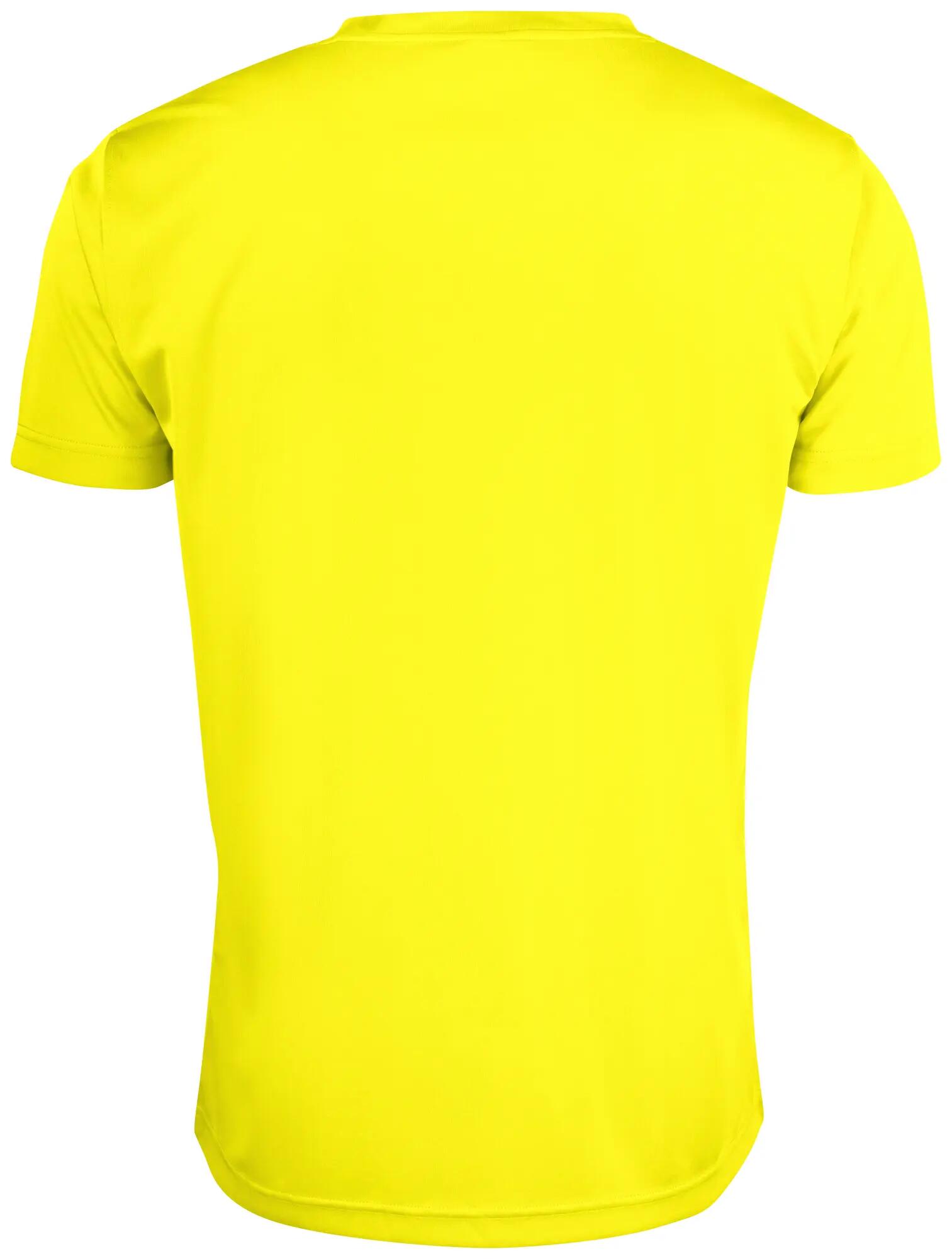 clique Basic Active-T T-shirt técnica homem 100% poliéster – visibility yellow 2/4