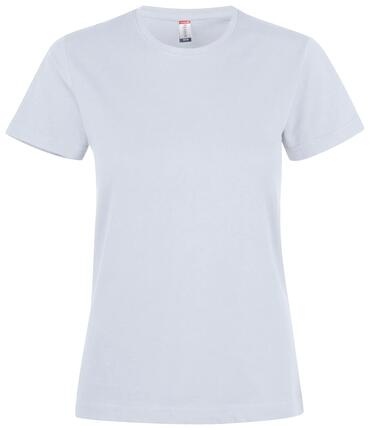 clique Premium Fashion-T Women — T-shirt femme en coton premium – white