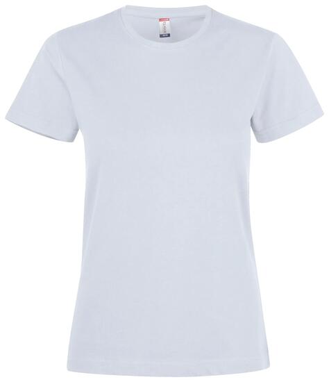 clique Premium Fashion-T Women — T-shirt femme en coton premium – white