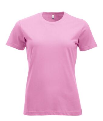 Clique new classic-t women – klassiek ringspun katoenen t-shirt – bright pink