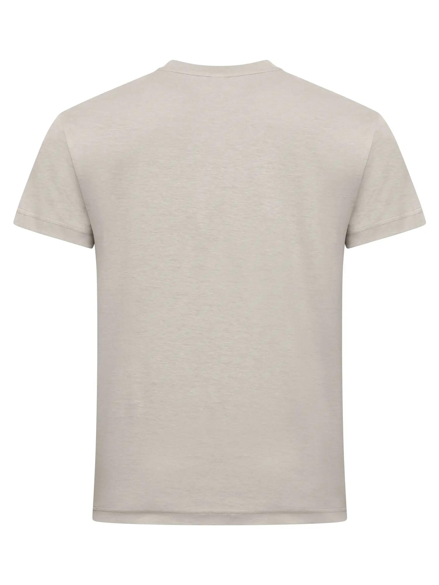 clique New Classic-T — T-shirt homem em algodão ringspun – Stone 4/4