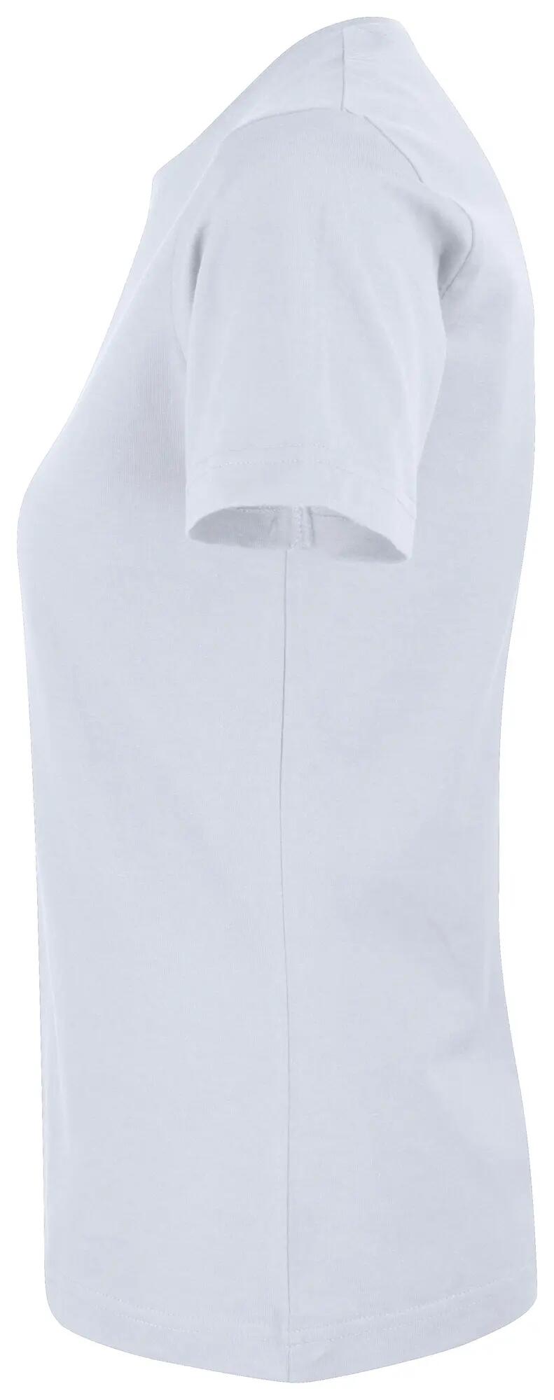 clique Premium Fashion-T Women — T-shirt premium em algodão – white 3/4
