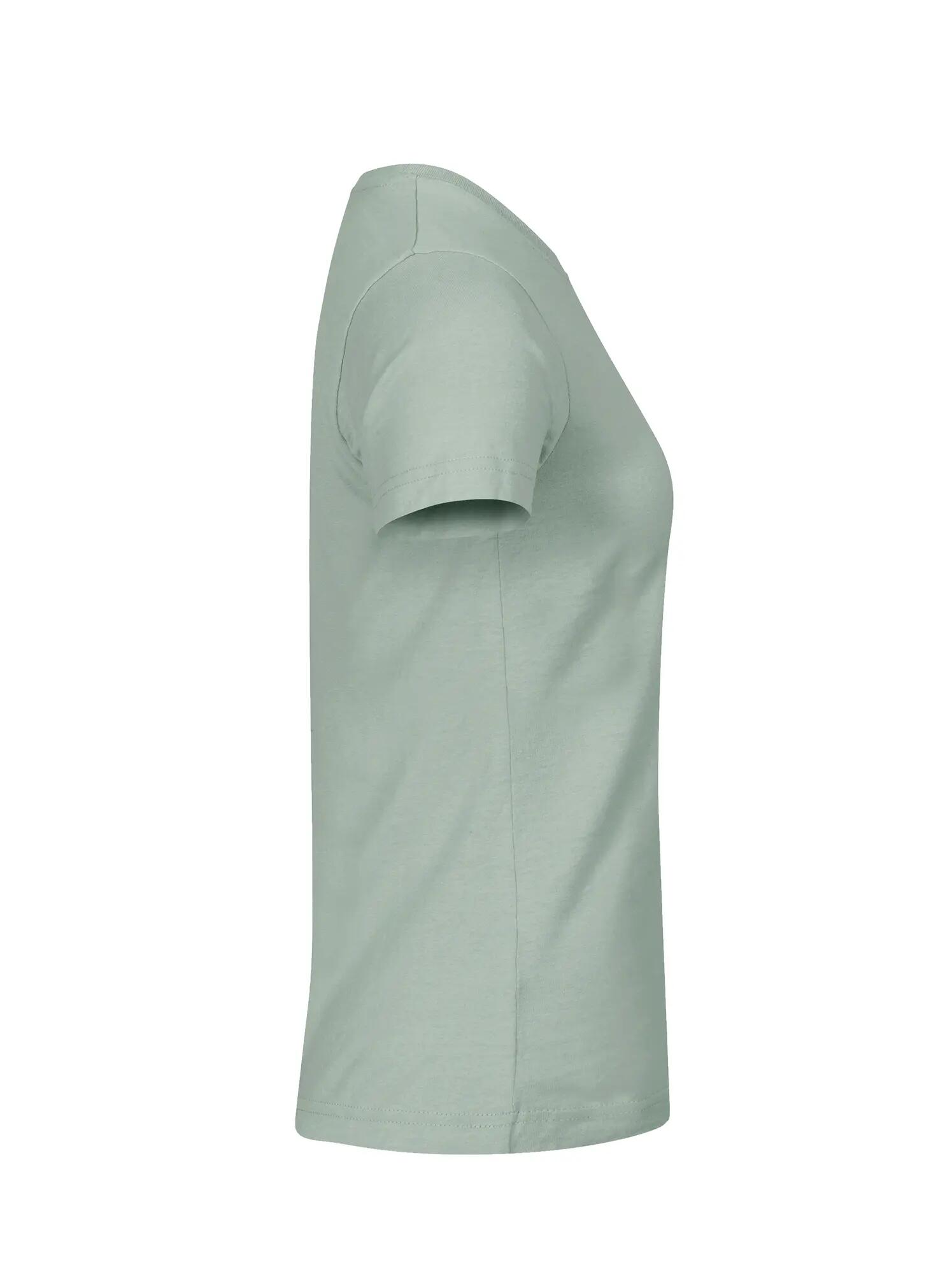 clique Basic-T Women Dopasowana koszulka z bawełny – Sage Green 5/5