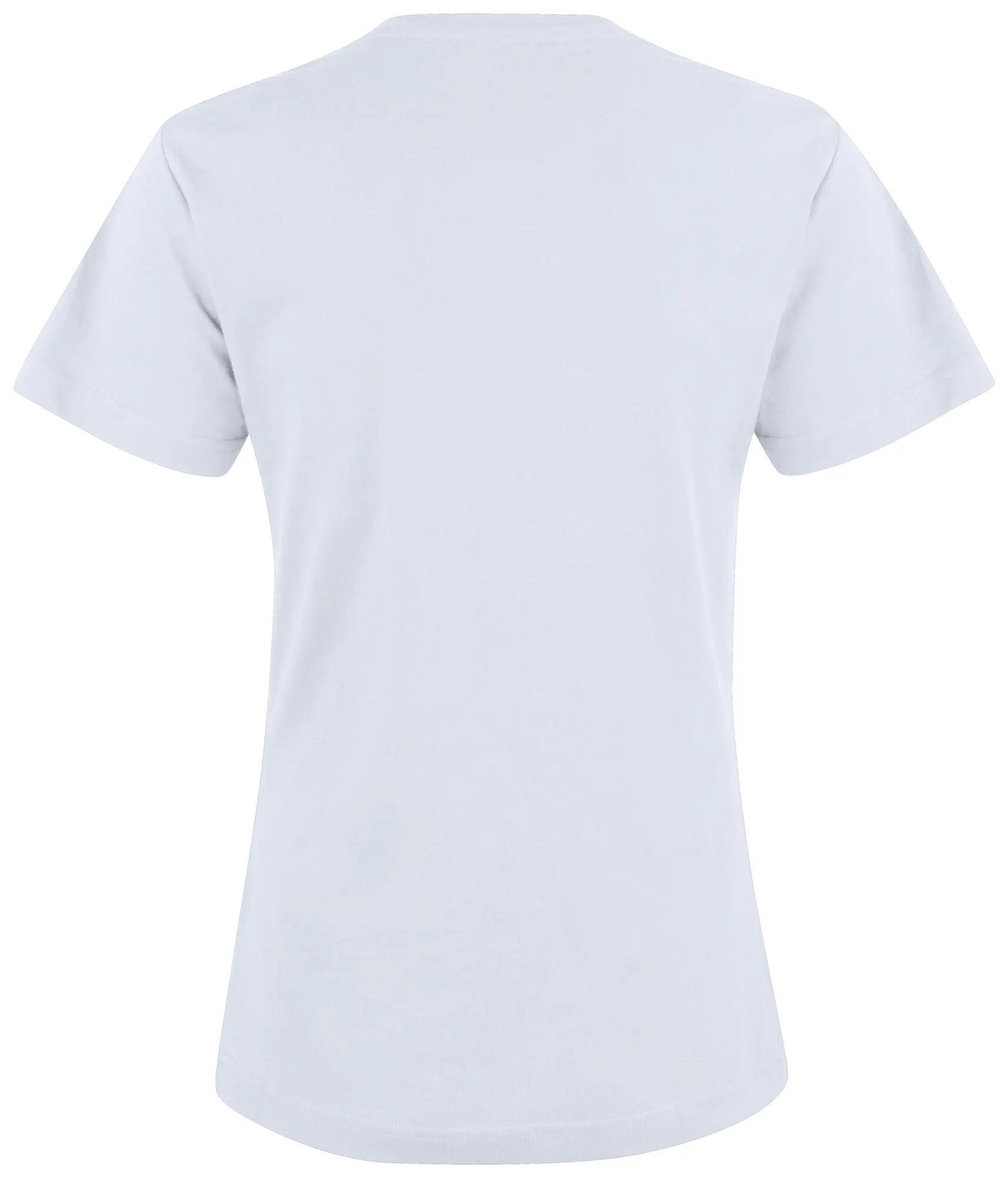 clique Premium Fashion-T Women — T-shirt premium em algodão – white 2/4