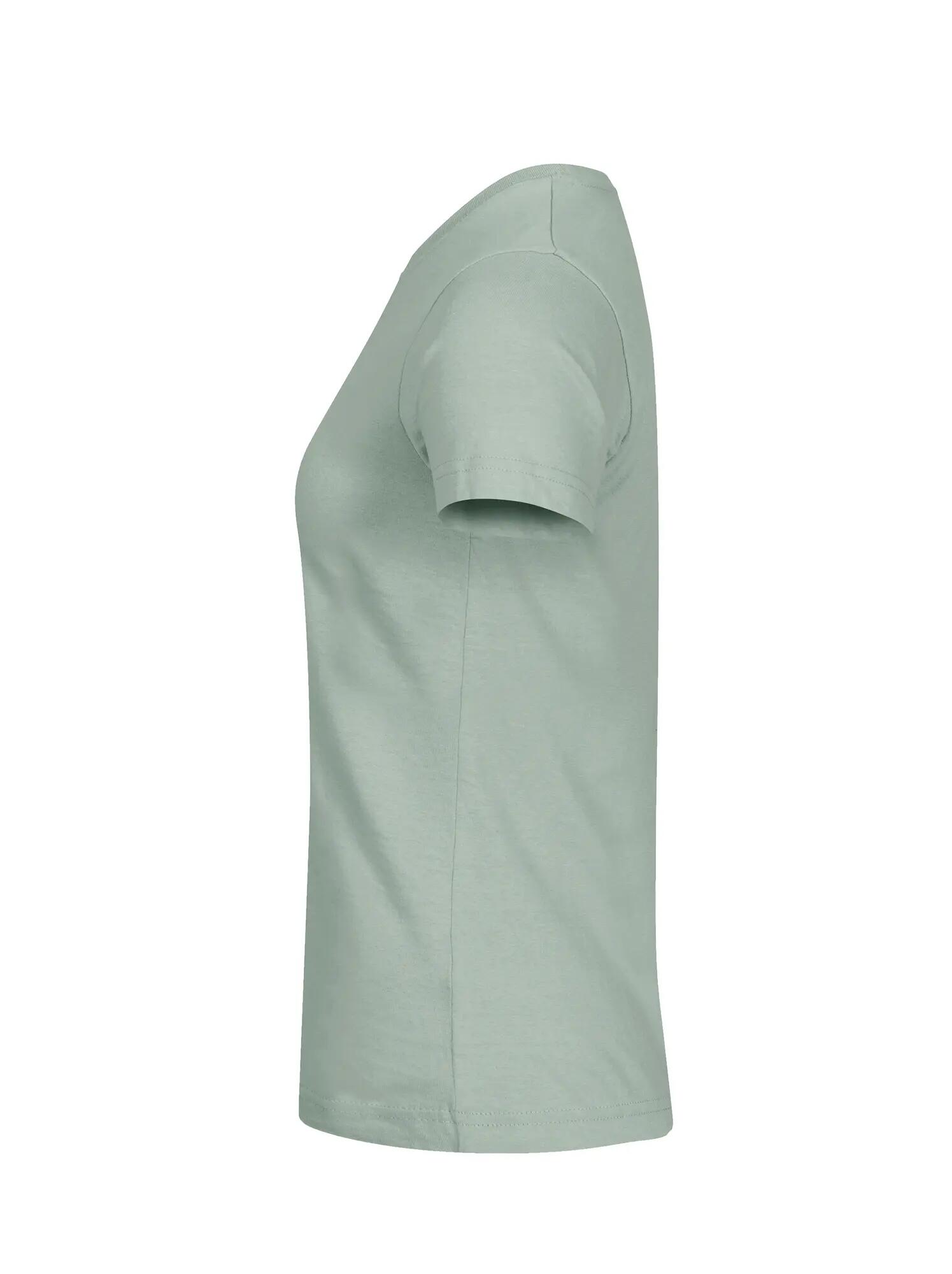 clique Basic-T Women Dopasowana koszulka z bawełny – Sage Green 3/5