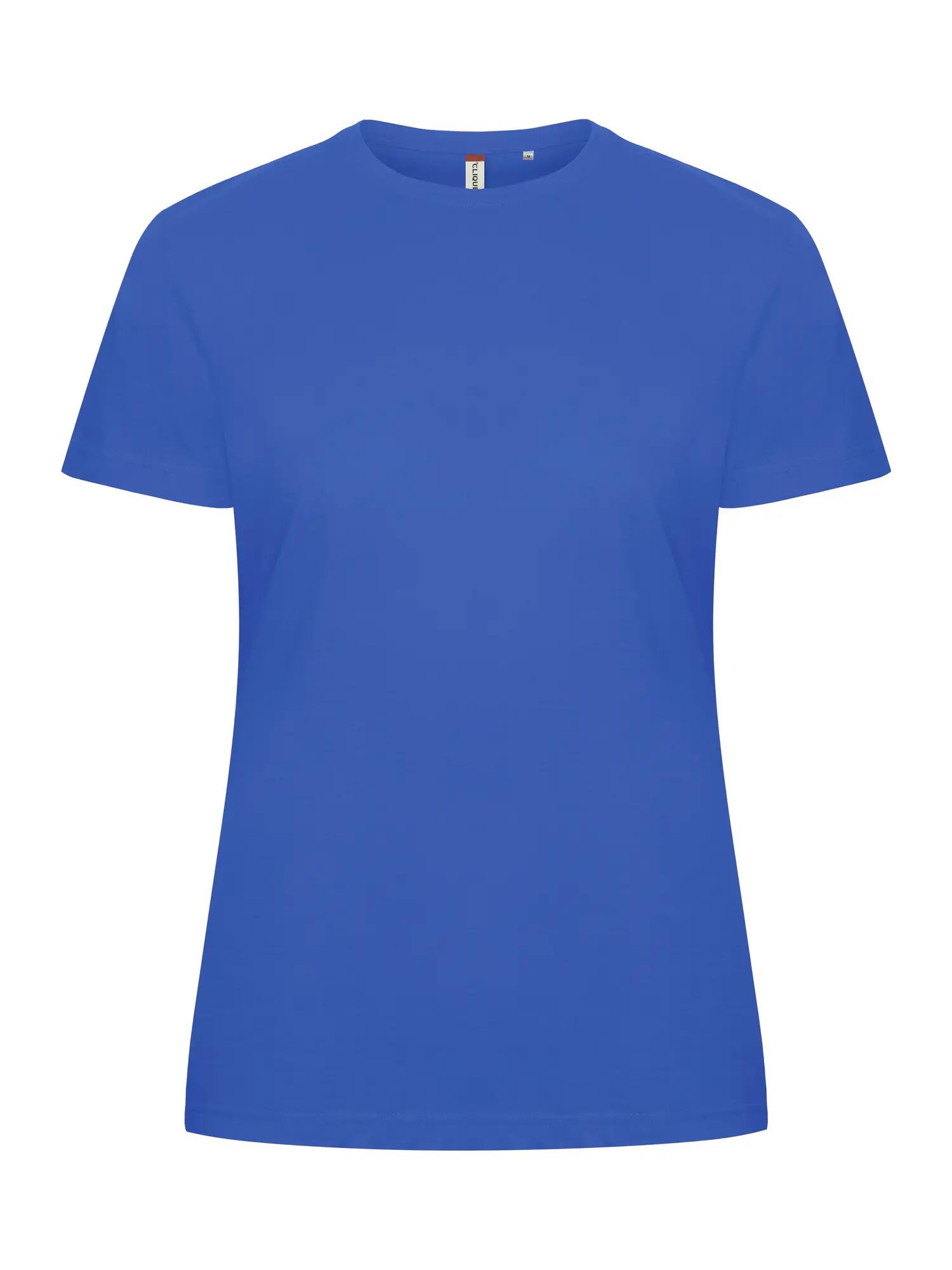 clique Basic-T Women T-shirt ajustada em algodão, royal blue 1/5