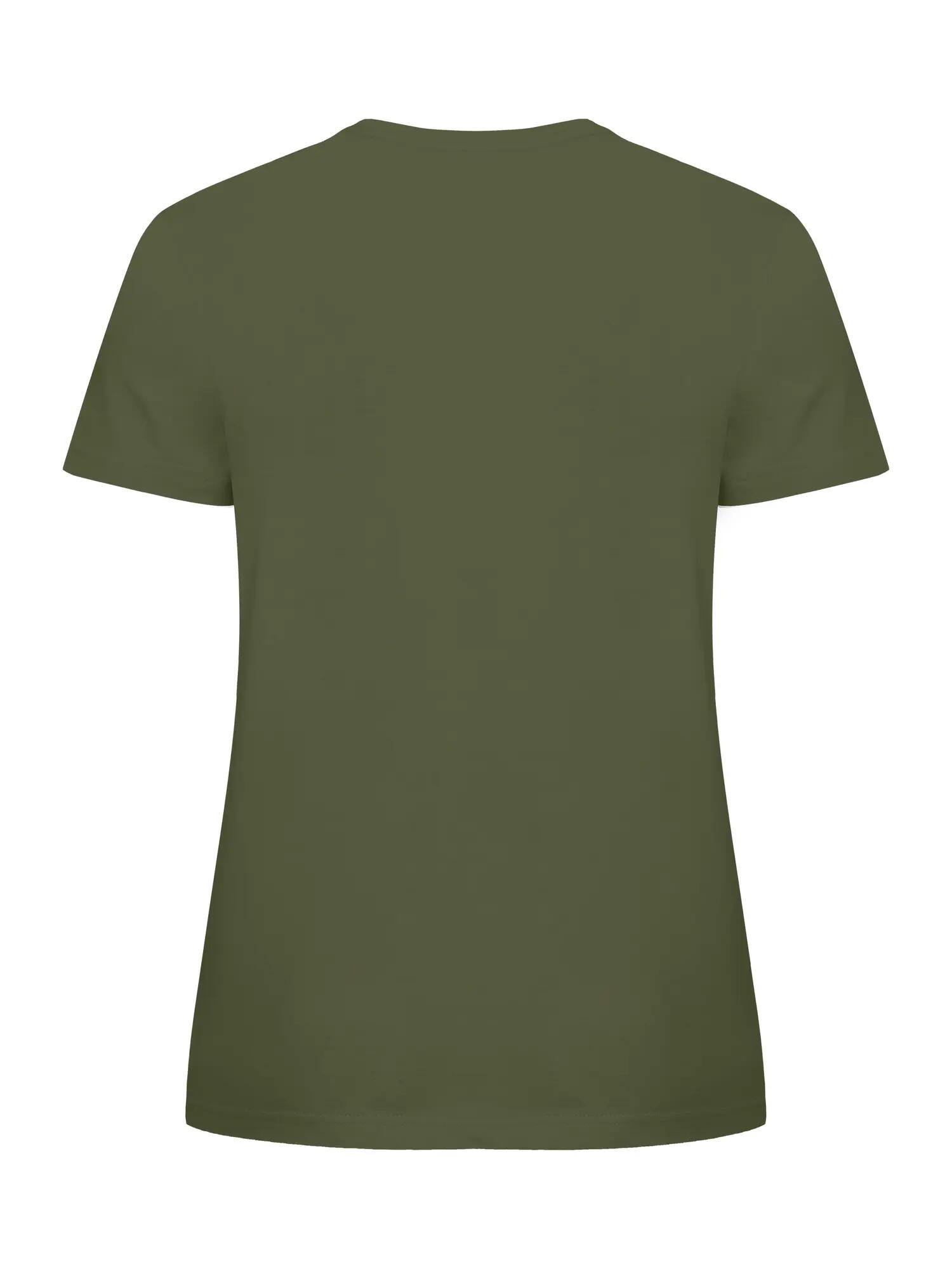 clique Basic-T Women - Dopasowana koszulka damska bawełniana, olive green 3/5