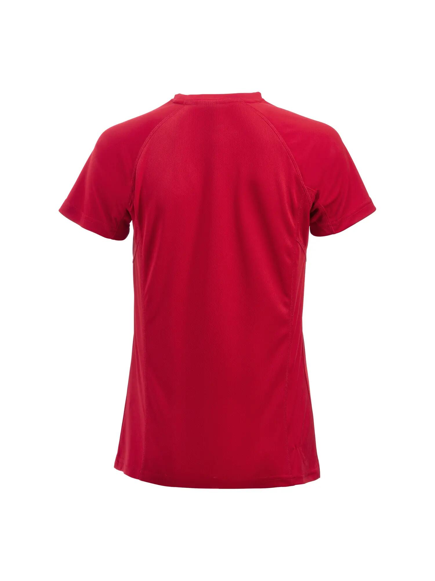clique T-shirt Active pour femmes en polyester haute évacuation – red 2/4