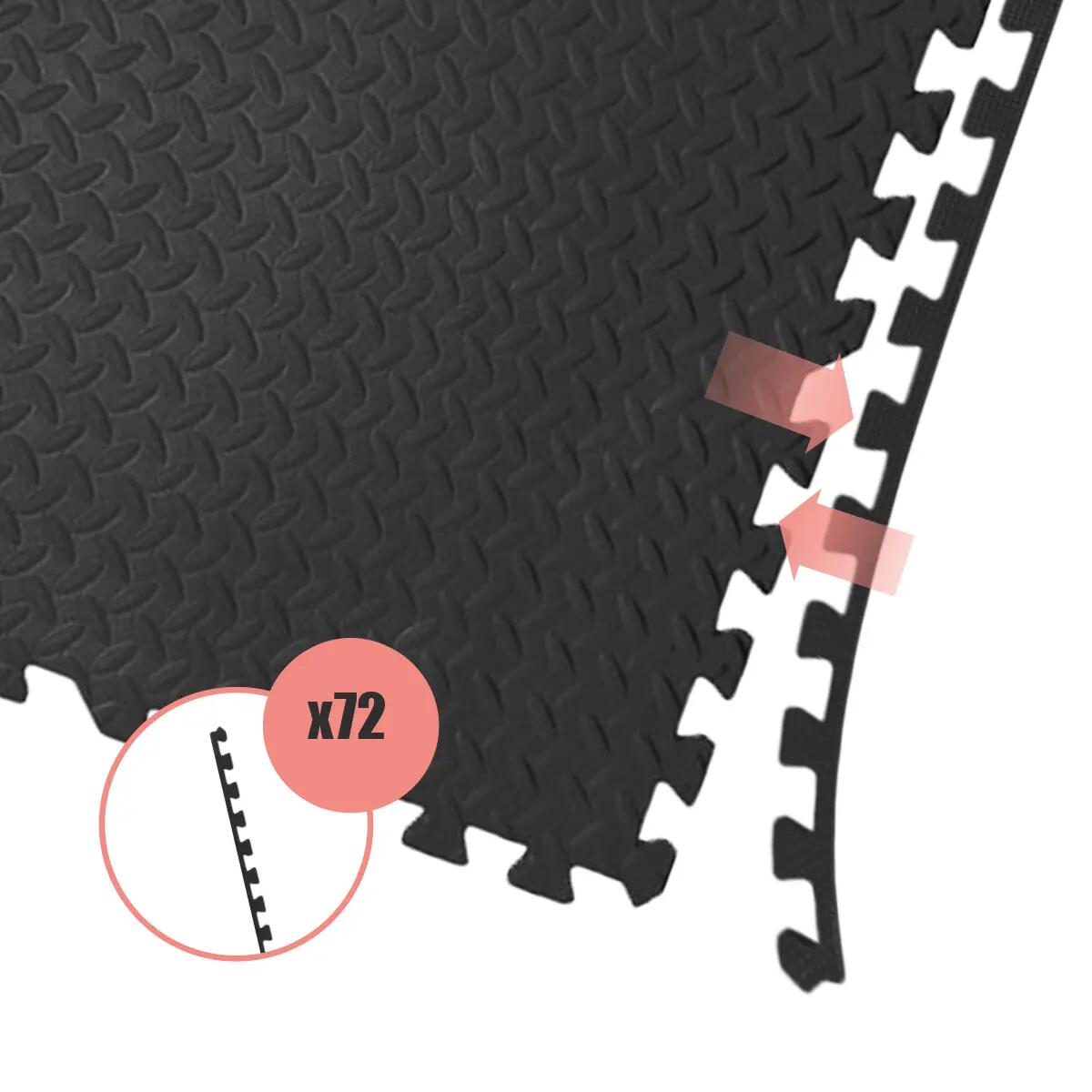 Mata puzzle pod sprzęt do ćwiczeń 36 szt 12,96m² z listwami ochronna na siłownię 5/8