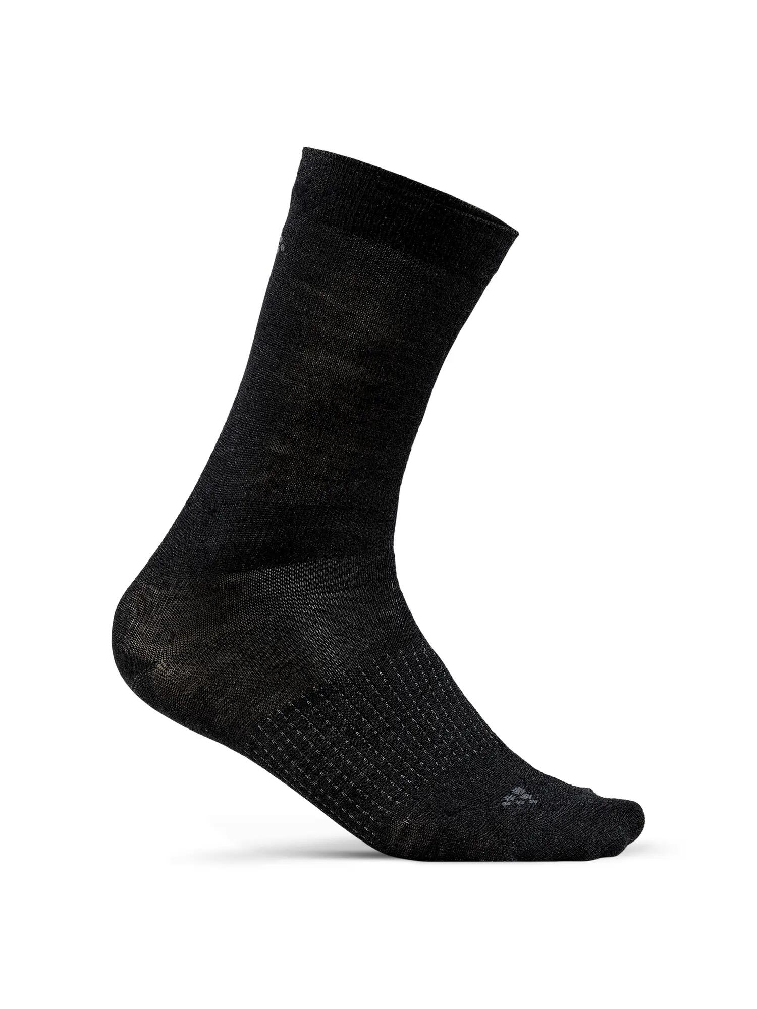 craft Wool Liner Sock 2-pack chaussettes fines isolantes en laine – Black 3/3