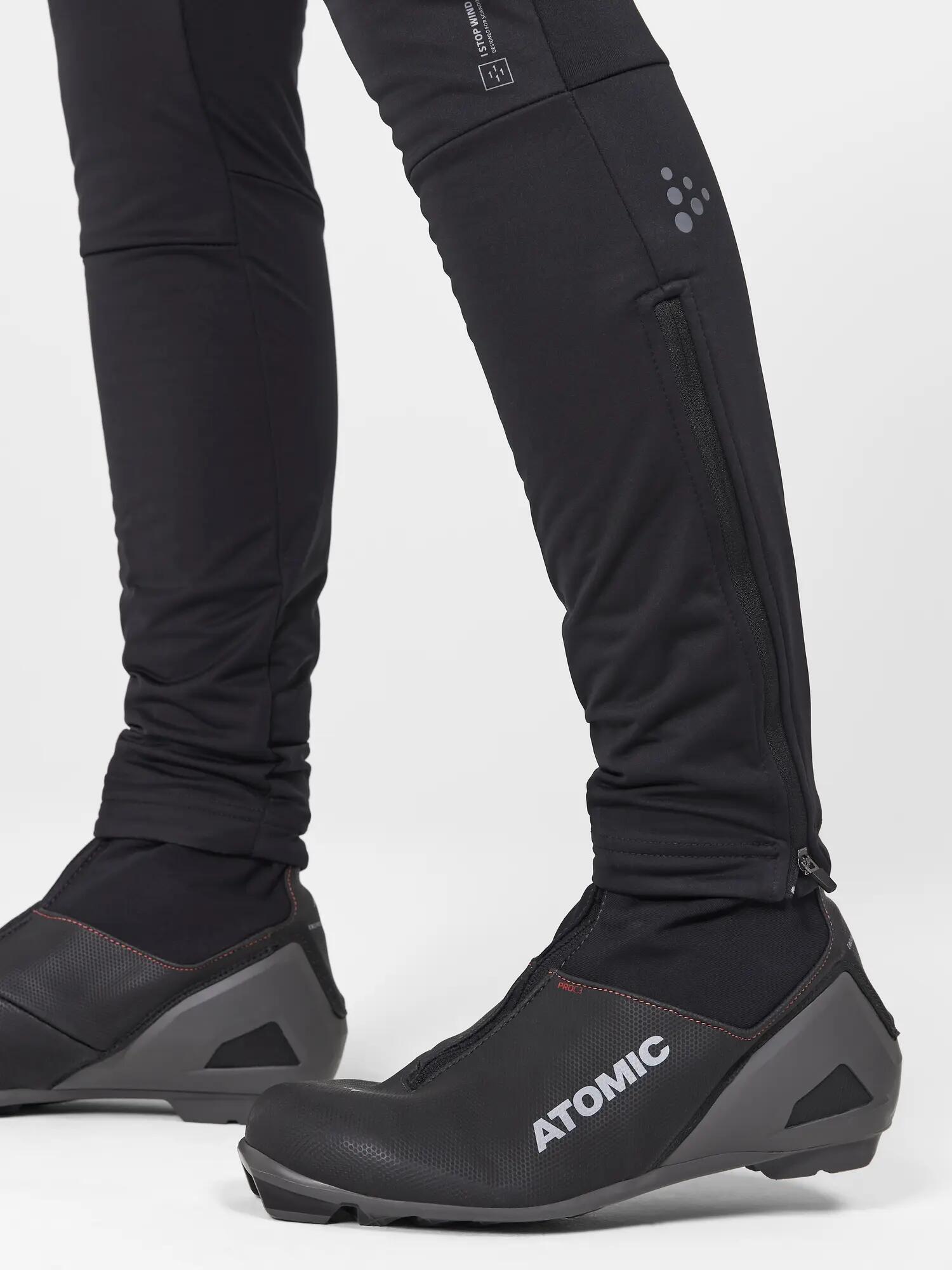 craft Core Nordic Training Wind Tights W – Winddichte Trainingshose – Black 3/5
