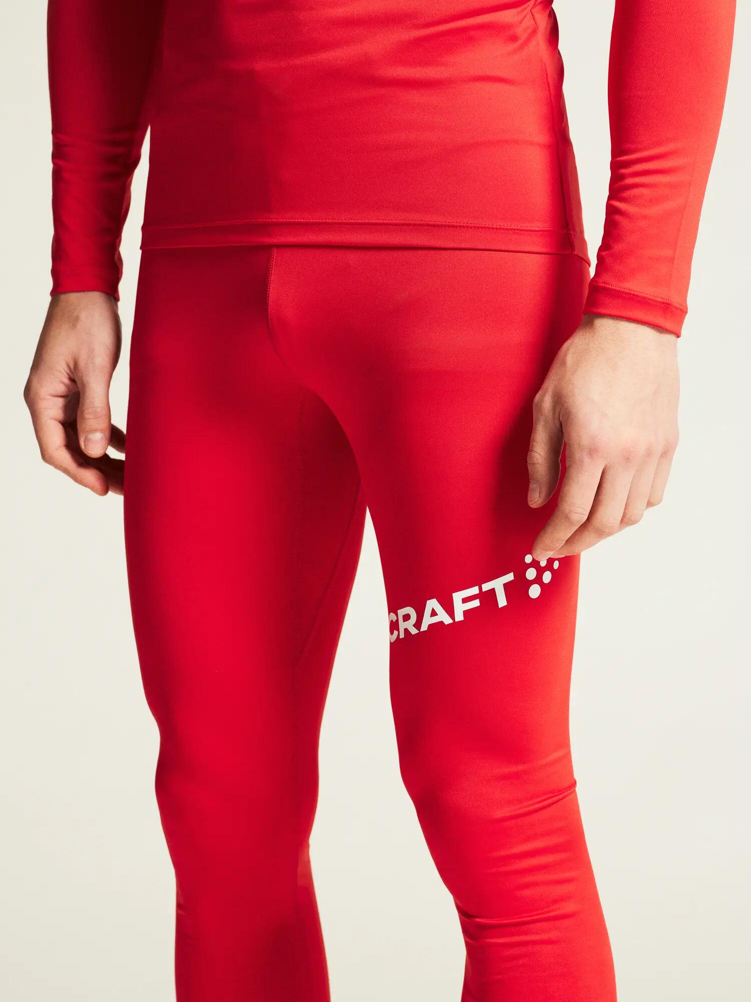 craft ADV Nordic Club Tights M em jersey reciclado elástico – Bright Red/White 6/7