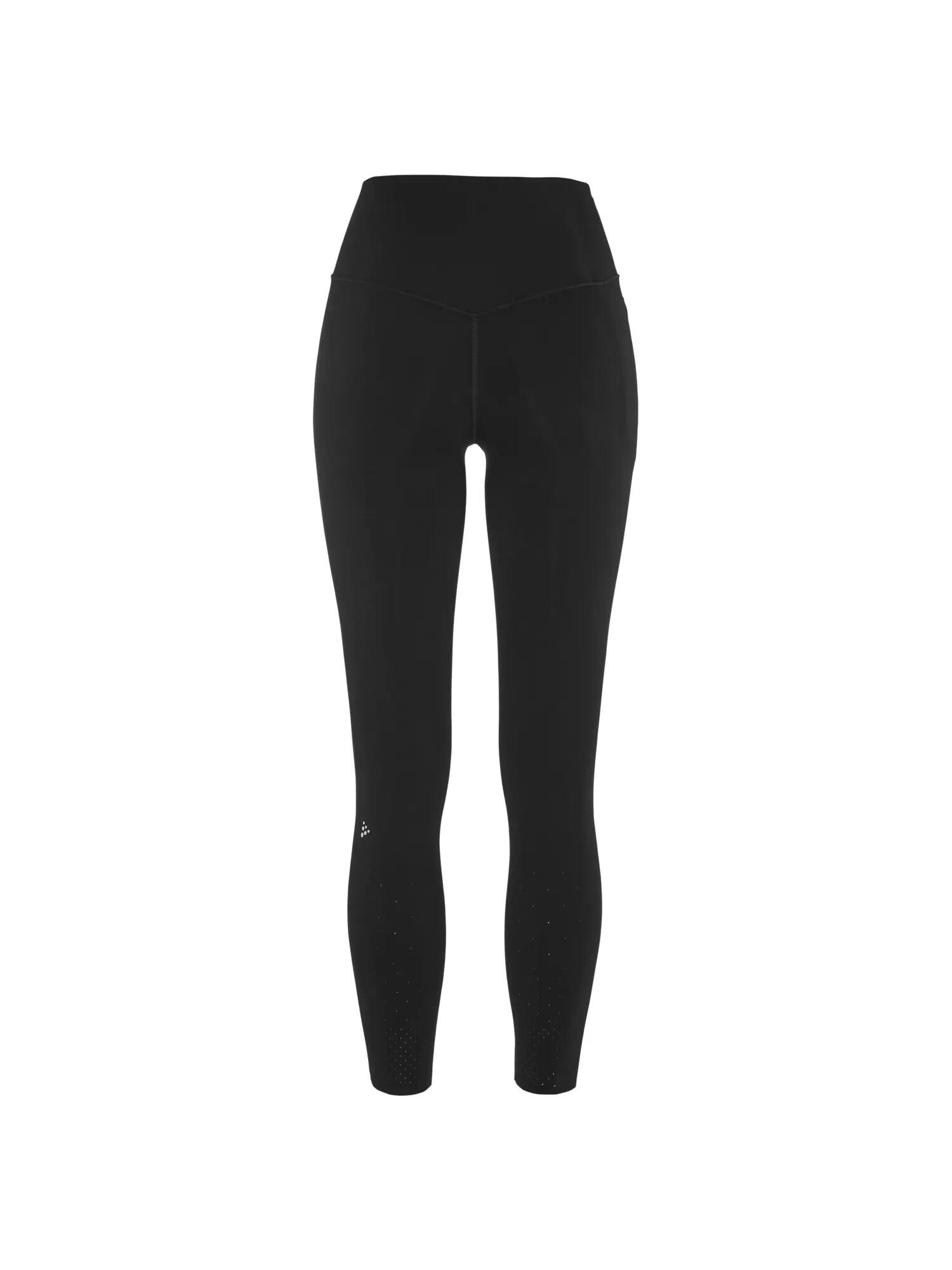 craft Hypervent Tights W – Lauftights mit breitem Bund – Black 3/7