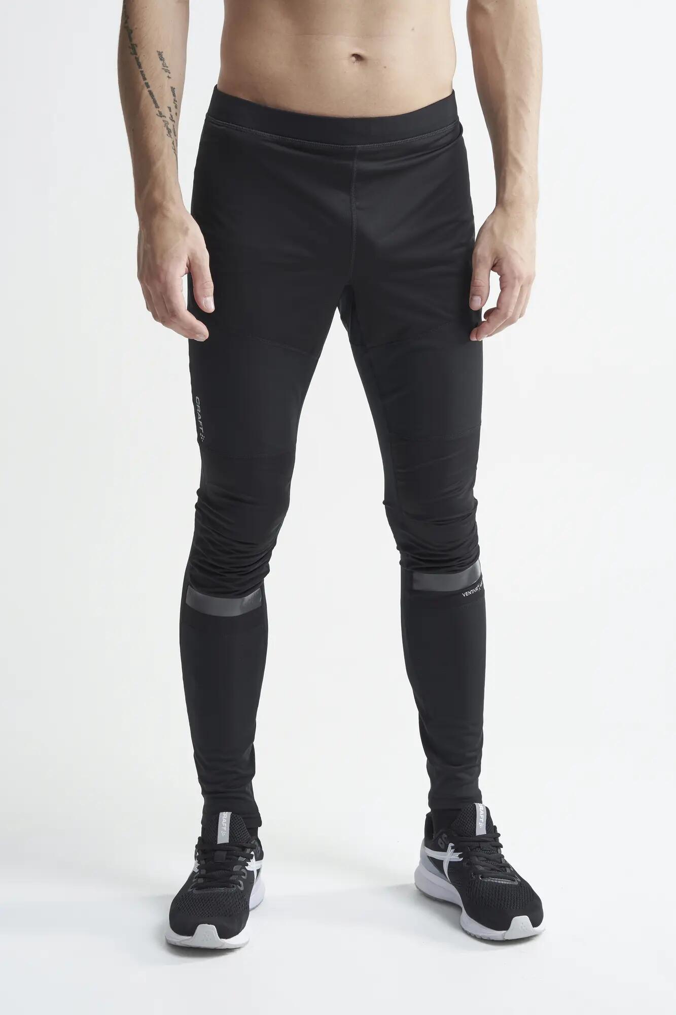 craft Warm Train Wind Tights M - Trainings-Tight winddicht – BLACK-TRANSPARENT 2/5