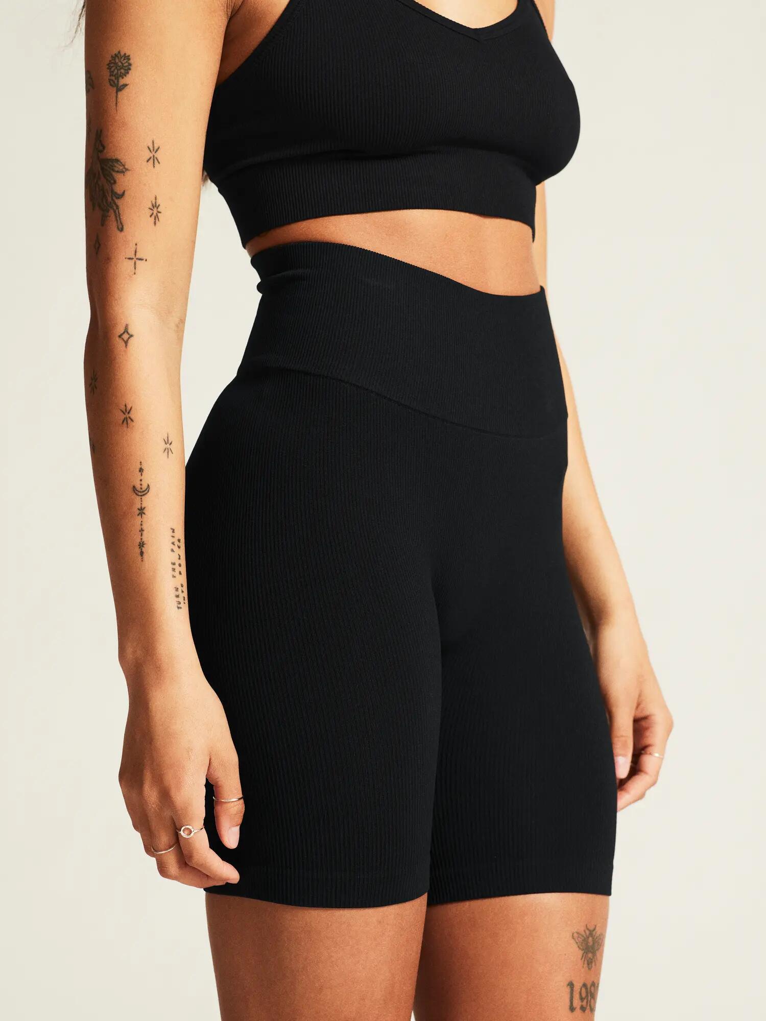 craft Collective Rib Short Tights W – Collant court côtelé stretch – Black 4/7