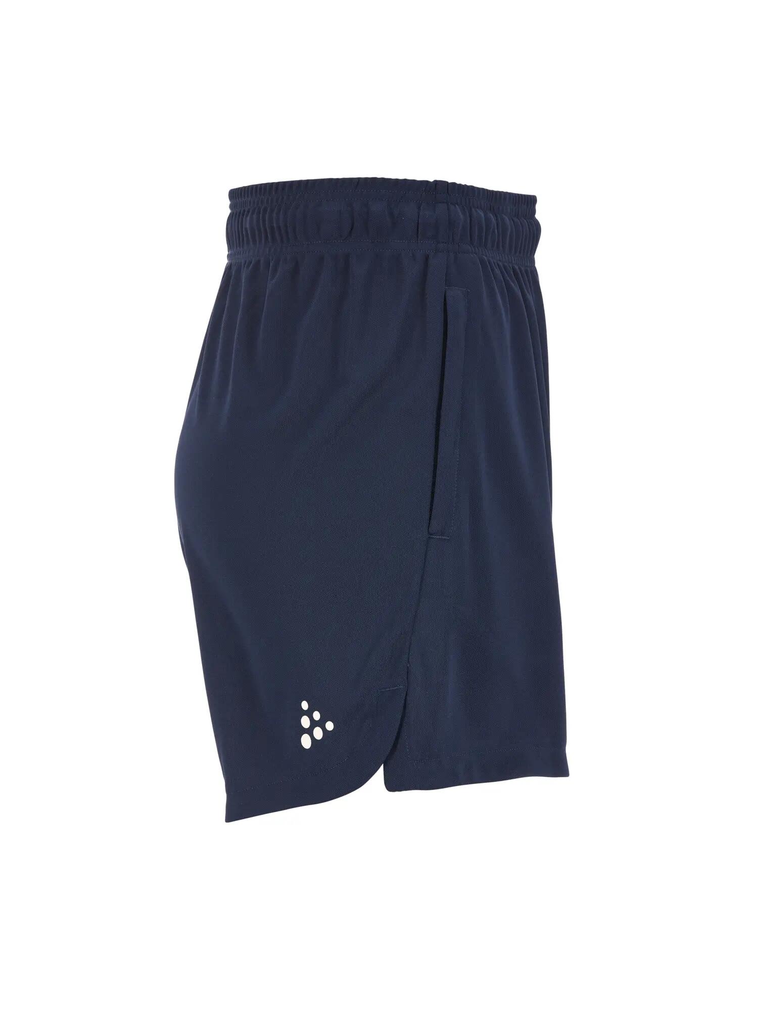 craft Shorts Ability Zip Pocket W – légères en polyester recyclé – Navy 3/4