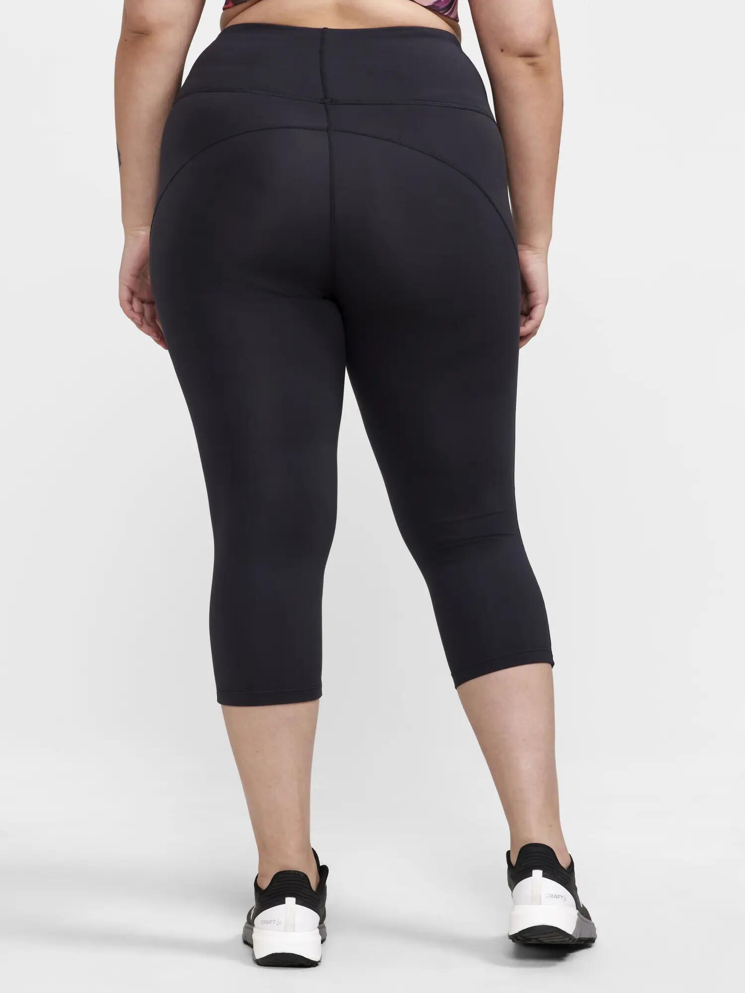 craft ADV Essence Plus Capri Damen – High-Waist Sportcapri – Black 2/4