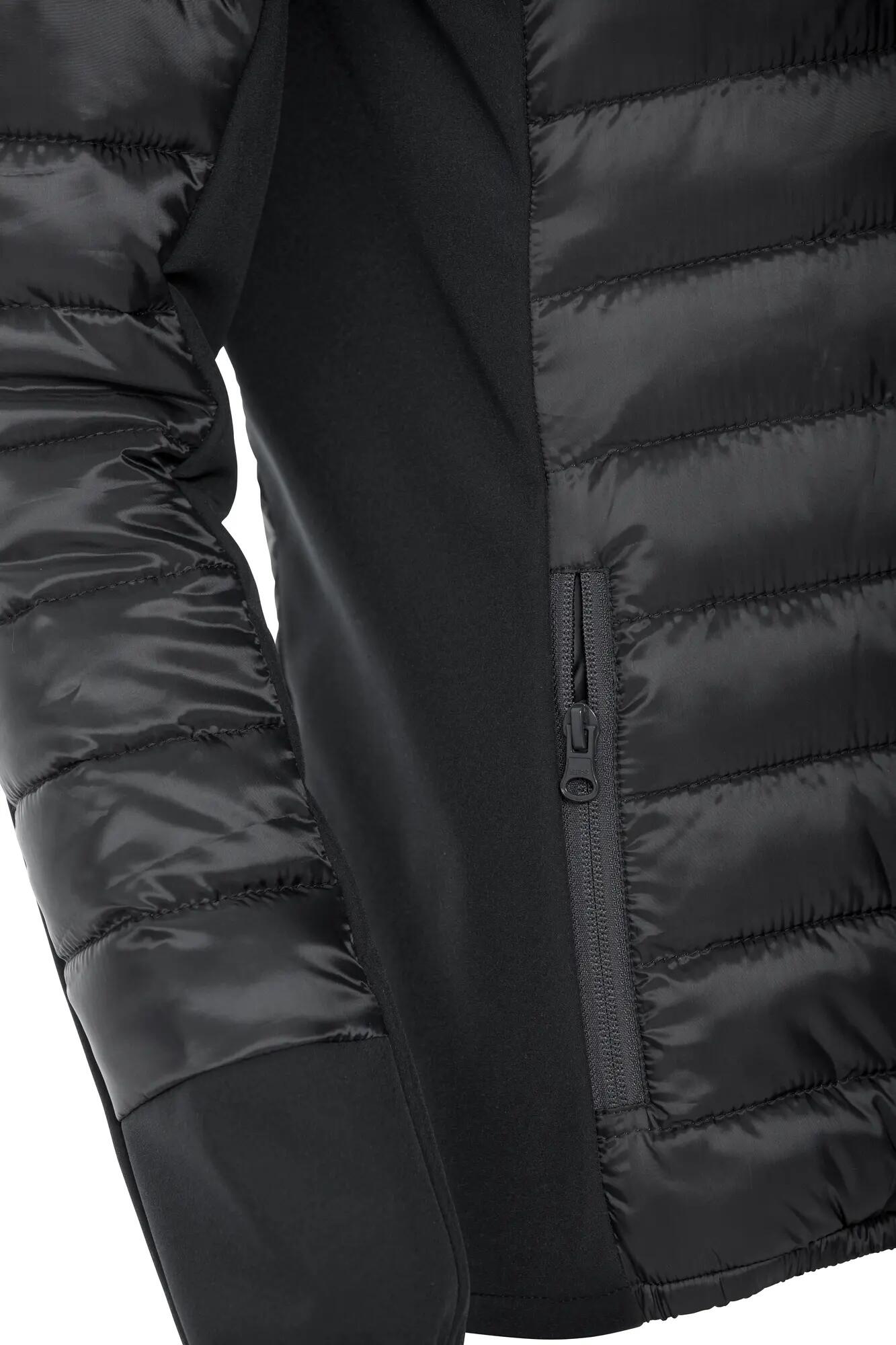 clique Casaco Lemont acolchoado efeito pluma com painéis softshell – black 6/6