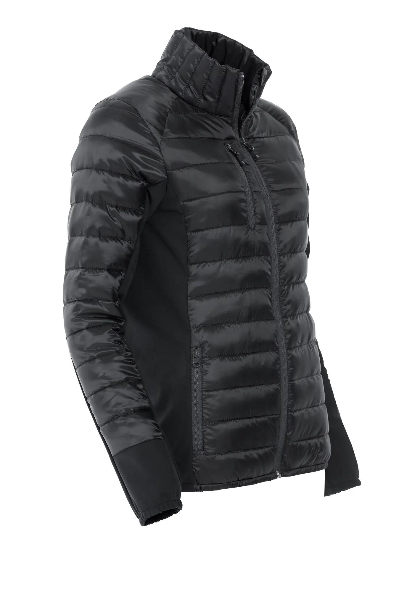 clique Casaco Lemont acolchoado efeito pluma com painéis softshell – black 5/6