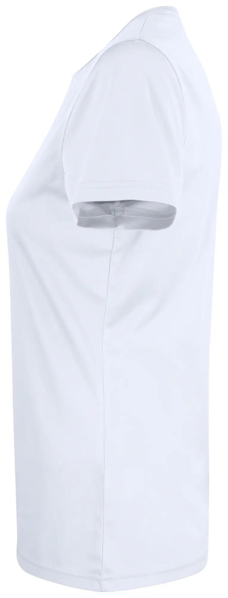 clique Basic Active-T Women t-shirt interlock 100% poliéster – white 3/4