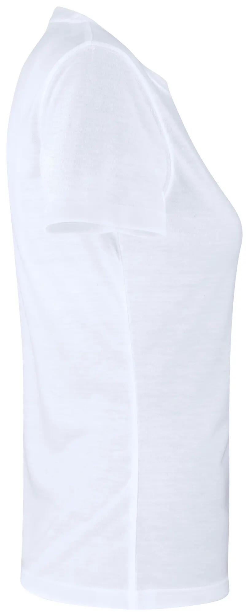 clique Neon-T Women Polyester-T-Shirt mit Baumwollgefühl – white 4/4