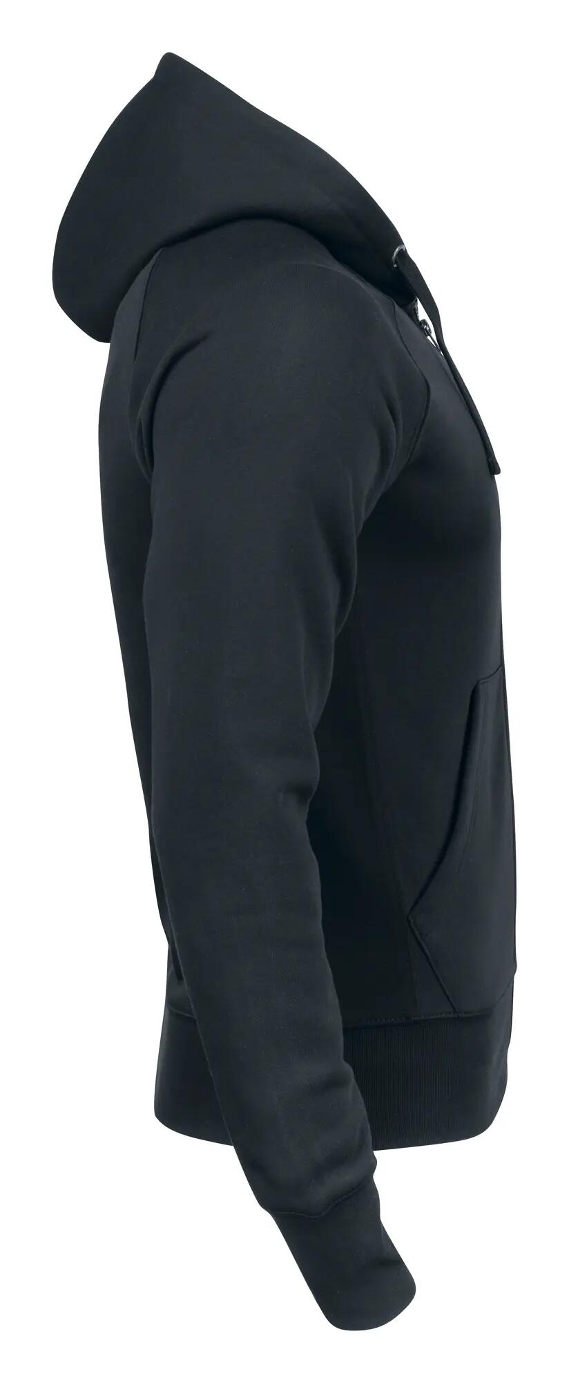 clique felpa con zip Harper con cappuccio e fodera in tessuto principale – black 4/4