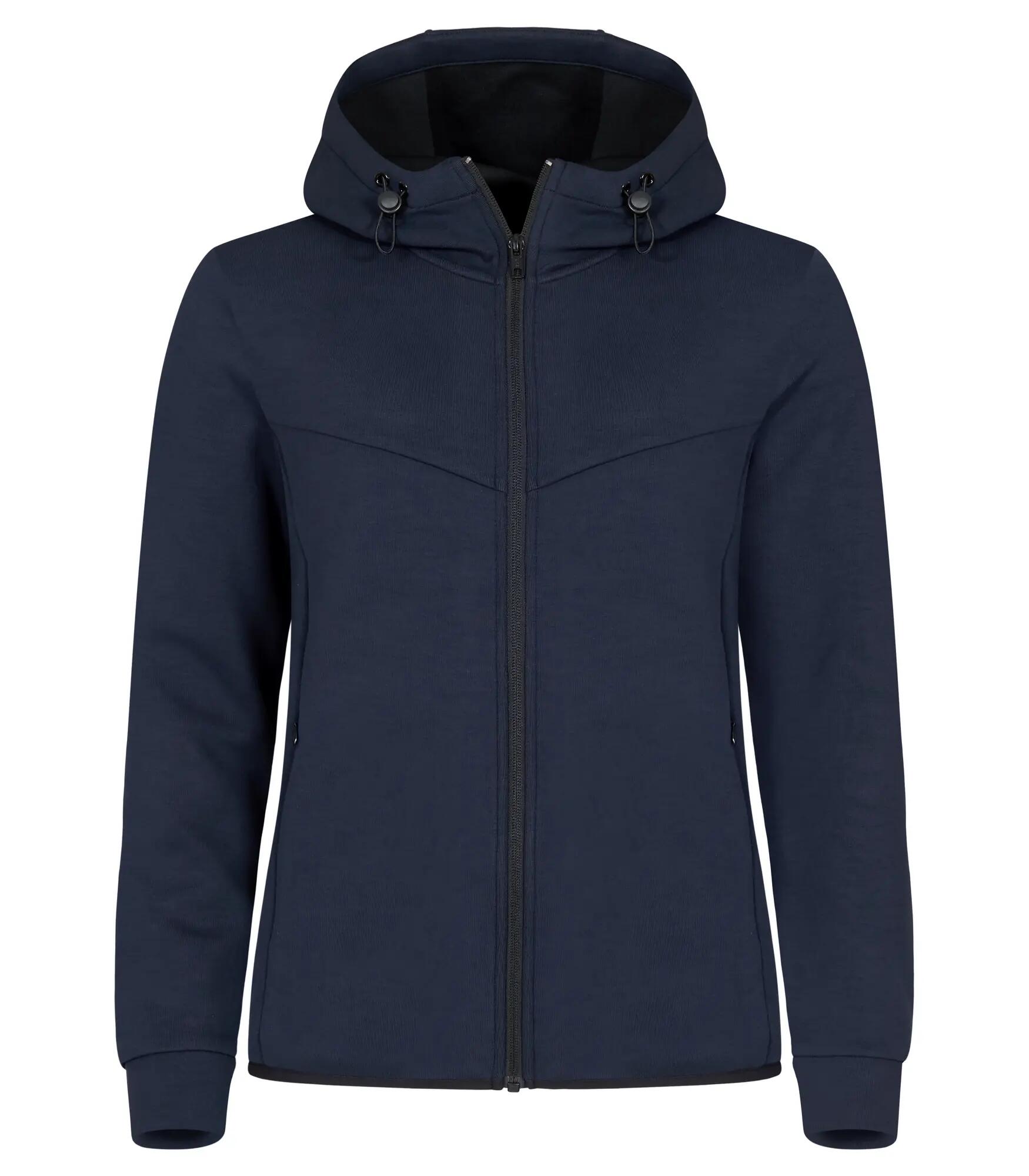 clique Hayden Women Kapuzenjacke im Air-Layer-Stoff Dark Marineblau 1/4
