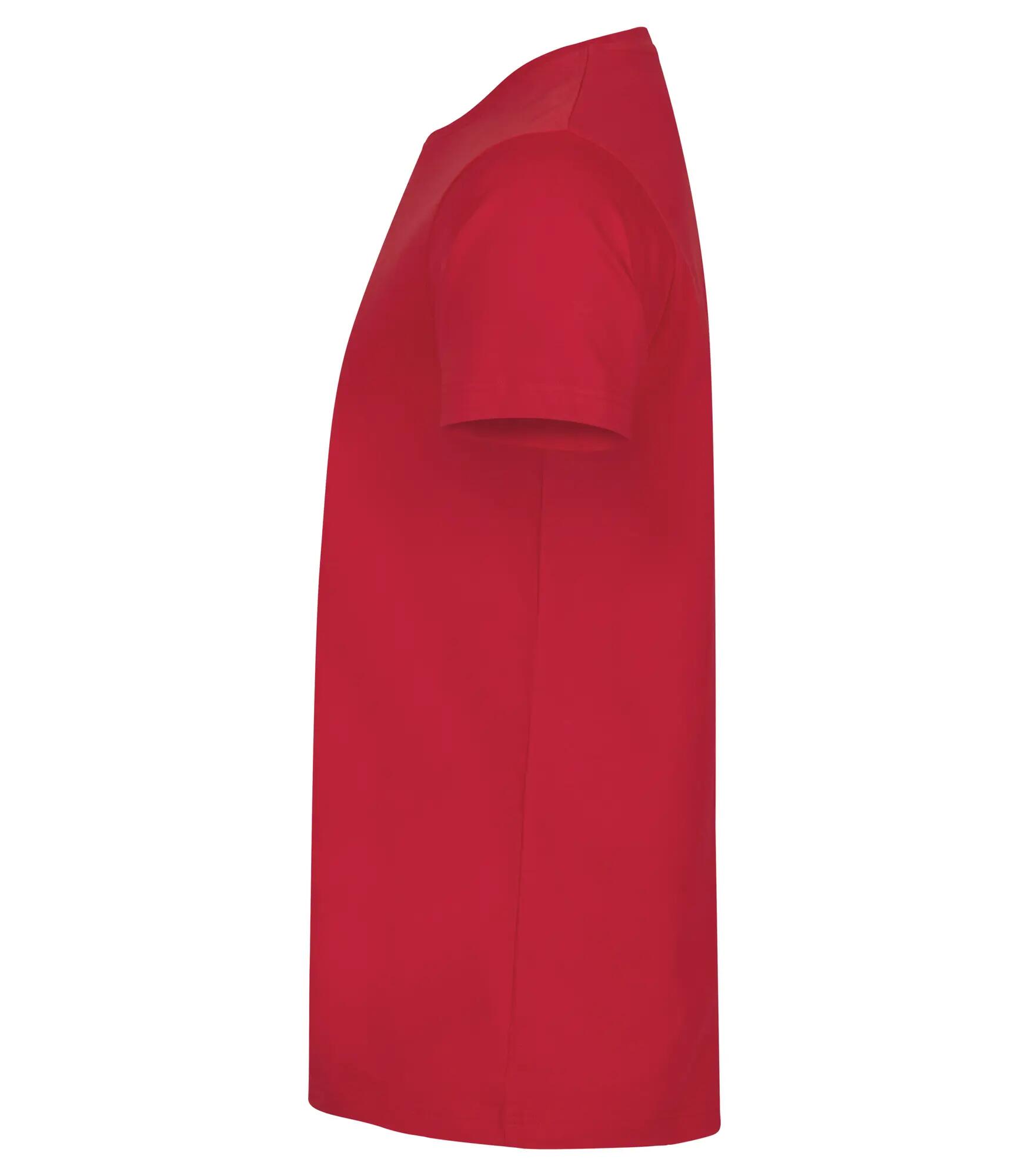 clique Premium Long-T T-shirt extra longa em algodão – Red 4/4