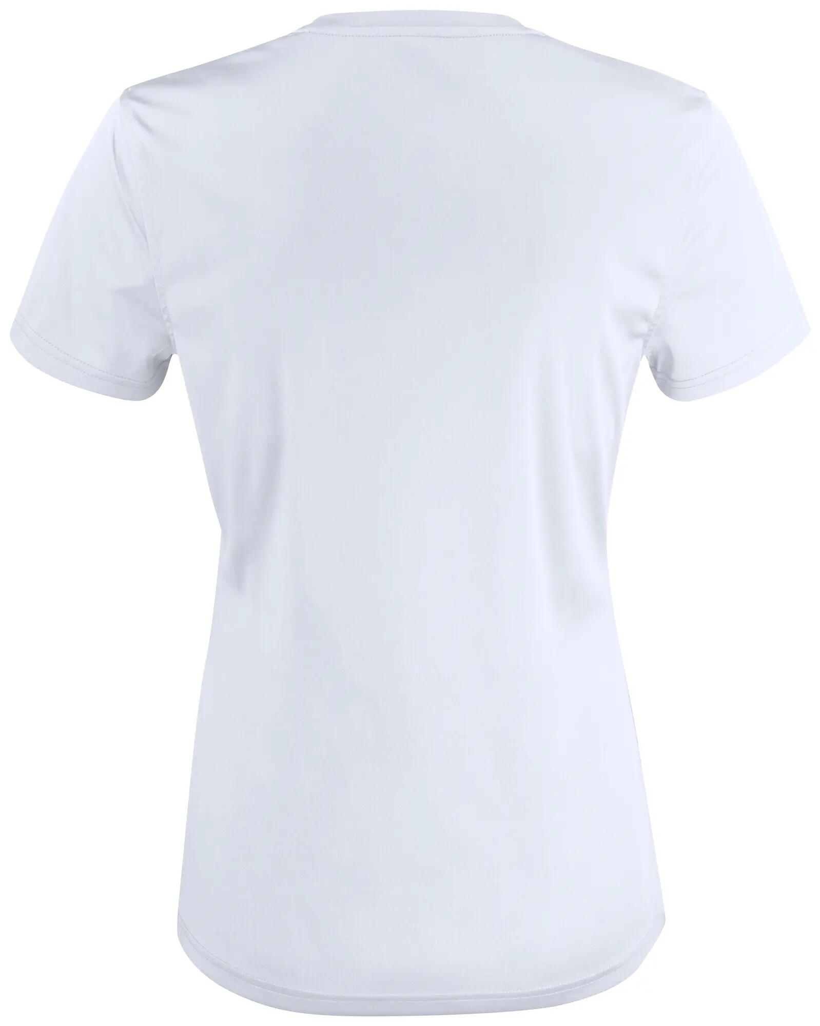 clique Basic Active-T Women t-shirt interlock 100% poliéster – white 2/4