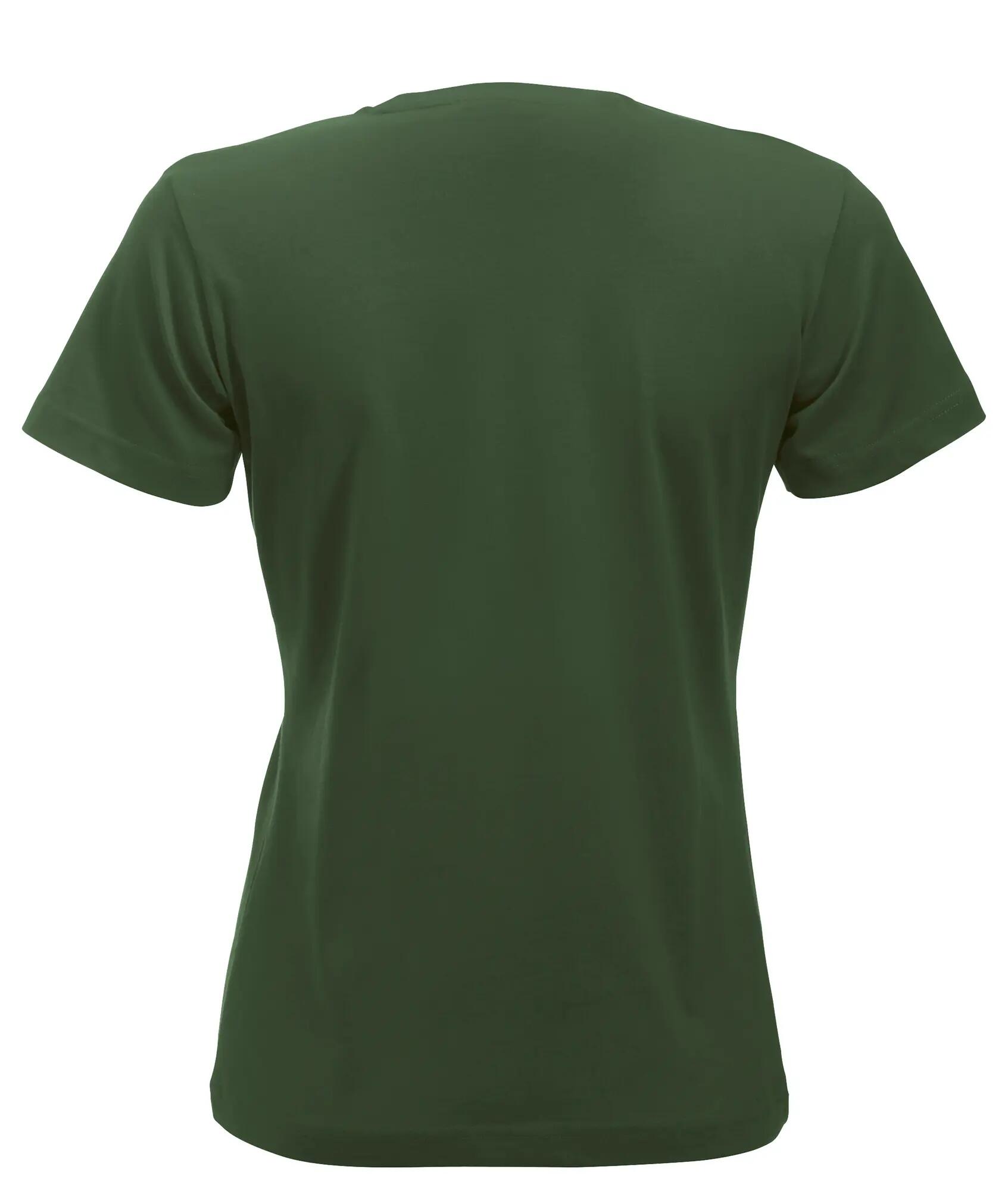 clique New Classic-T Women – T-shirt clássica em algodão ringspun – bottle green 2/4